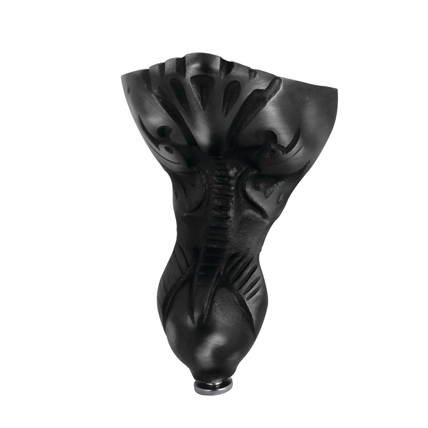 Aqua Eden NHVCTZT0 4-Piece Eagle Claw Brass Tub Feet Set in Matte Black - Perfect for Bathtub Support and Bathroom Decor