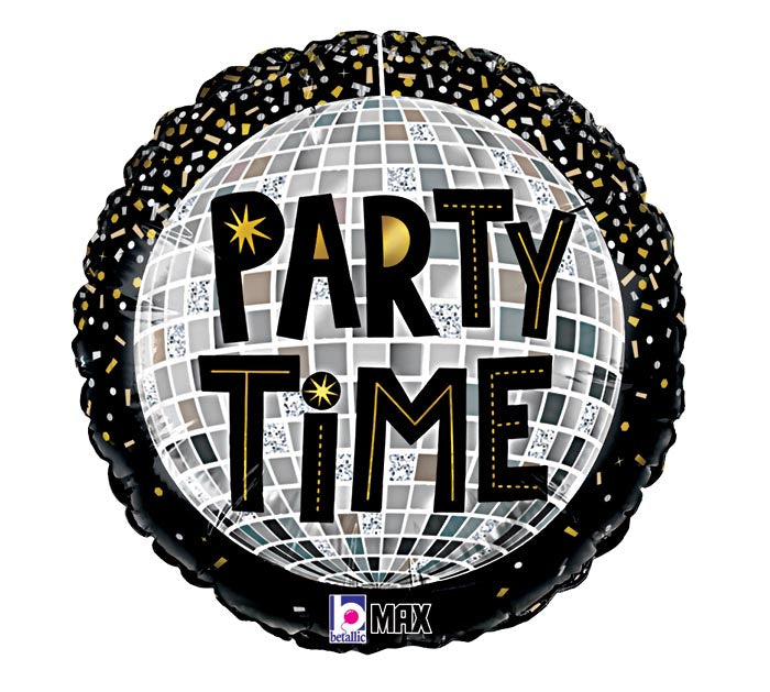 18 Inch Disco Ball Foil Balloon for Party Decorations - Perfect for Birthday Celebrations, New Year's Eve Parties & Dance Events