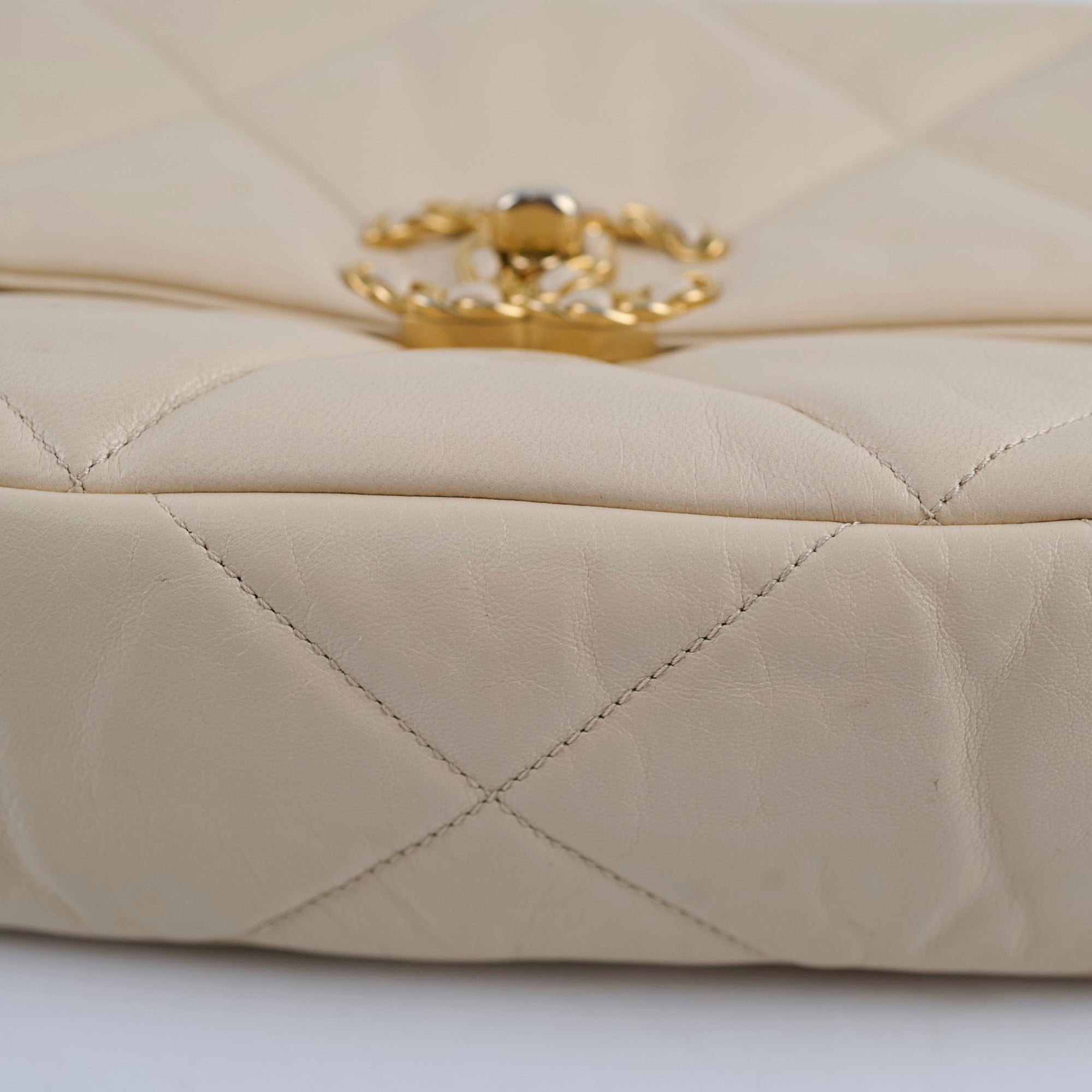 Chanel 19 Small Beige 30 Series Handbag - Luxury Designer Crossbody Bag for Women | Perfect for Date Night, Office & Special Occasions