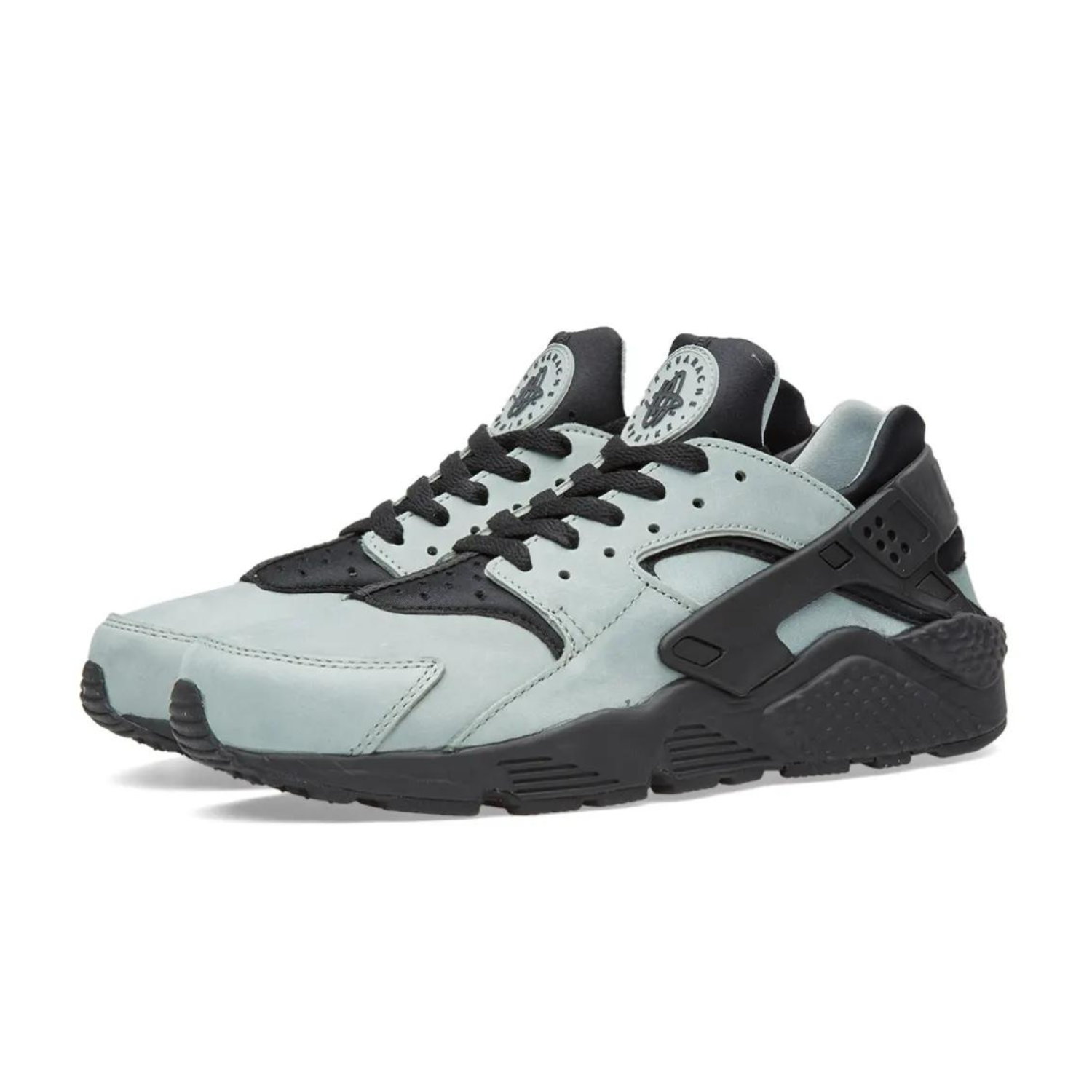 Nike Huarache Run Sneakers for Men - Mica Green & Black Running Shoes | Lightweight Comfort for Jogging, Gym Workouts & Casual Wear