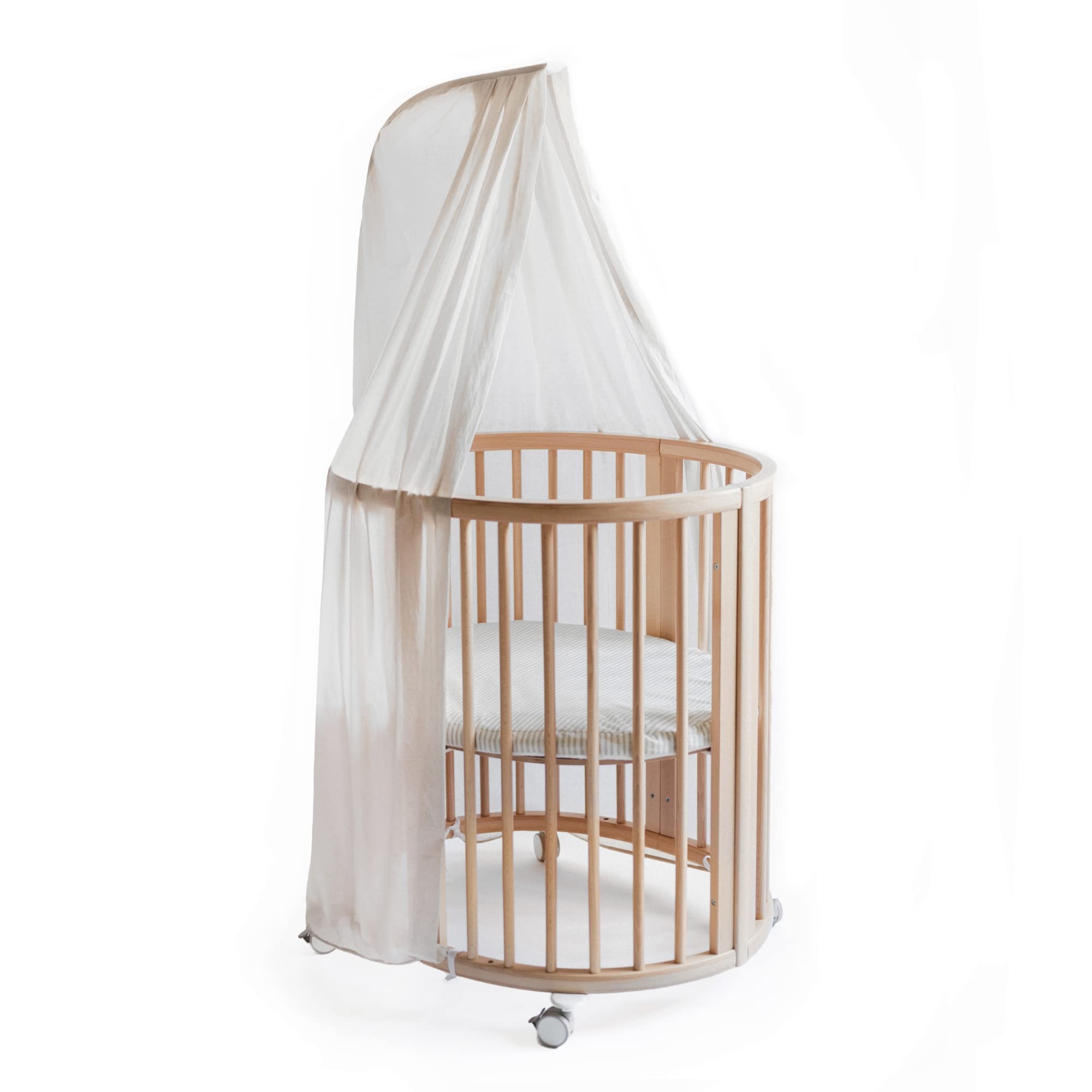 Stokke Sleepi Canopy by Pehr - Grey Baby Crib Canopy for Sleepi Mini & Standard Cribs | Soft Dreamy Nursery Decor | OEKO-TEX Certified | Multiple Color Options | Perfect for Nursery Bedroom & Baby Shower Gifts