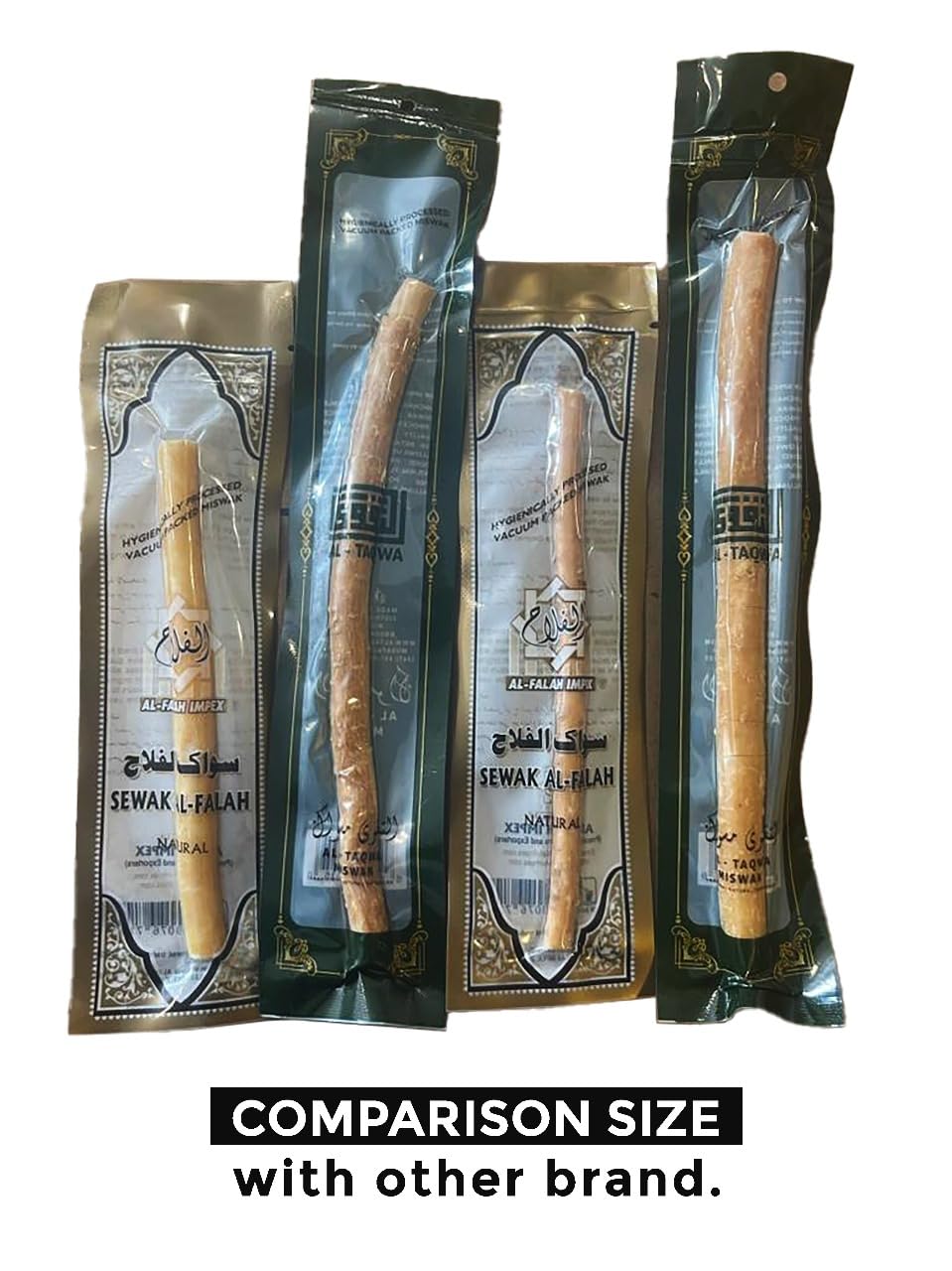 Natural Miswak Stick Toothbrush - Pack of 12 | Organic Siwak Chewing Sticks for Teeth Whitening & Bad Breath Control | Eco-Friendly, Biodegradable Oral Care | Perfect for Travel, Camping & Daily Dental Hygiene