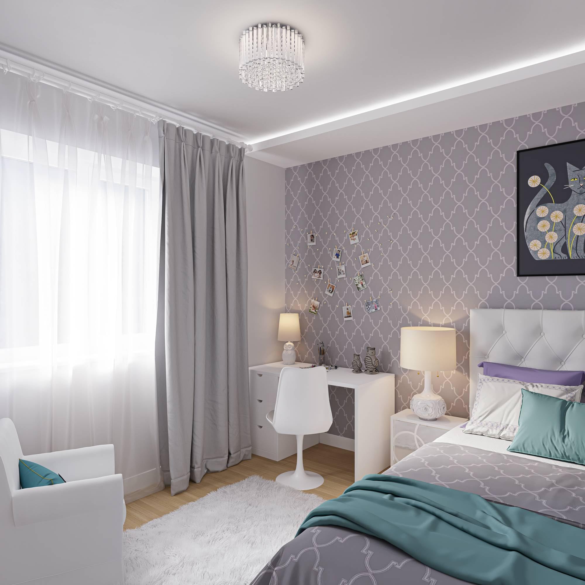 Vienna Full Spectrum Francesca Luxury Flush Mount Ceiling Light - 14