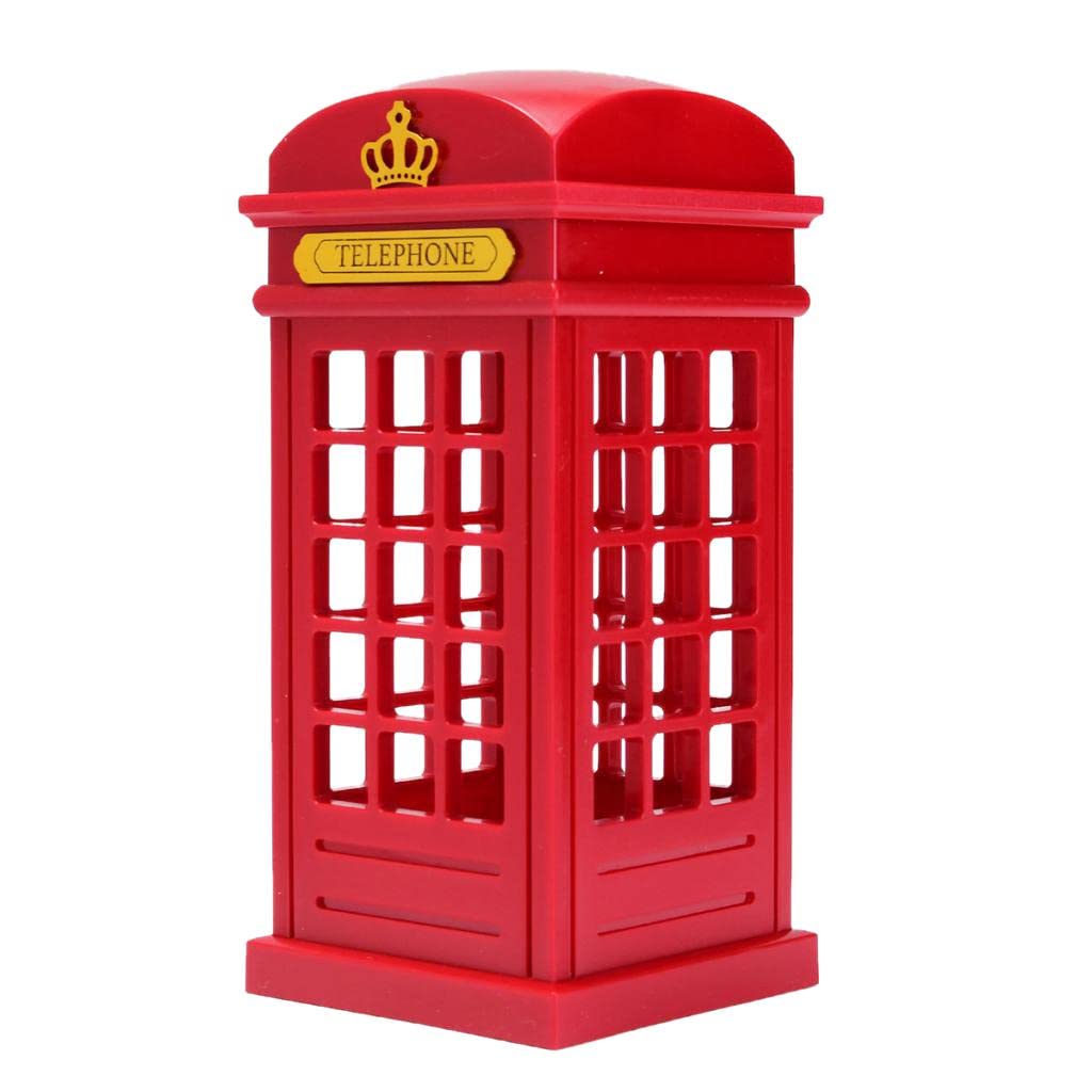Vintage Telephone Booth LED Night Light - USB/Battery Powered Desk Lamp for Home, Office & Dorm Decor - Perfect for Bedroom, Living Room & Gift Giving