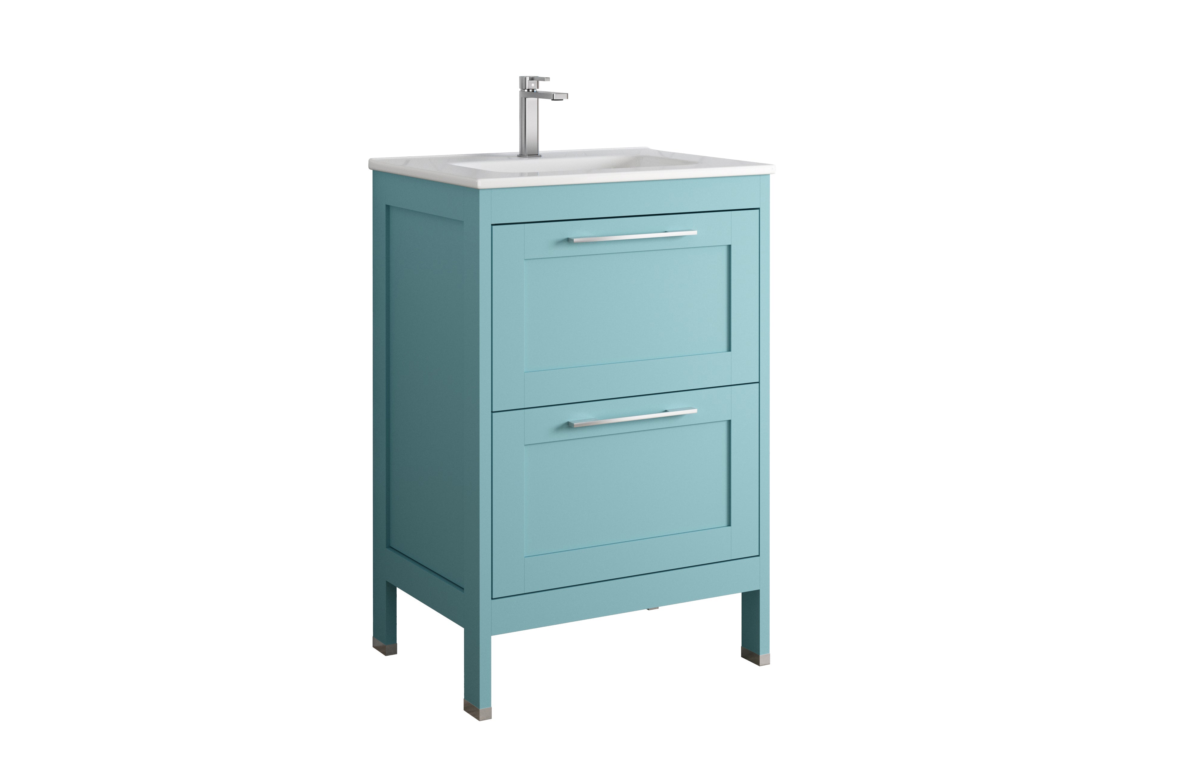 Modern Lakeside Bathroom Vanity Set - 36 Inch Single Sink Cabinet with Onyx Stone Basin & Soft-Close Drawers - Perfect for Master Bath, Guest Bathroom & Powder Room Renovations