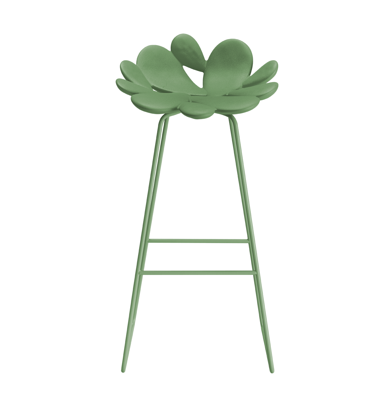 Qeeboo Filicudi Stool - Modern Designer Bar Stool for Kitchen, Dining & Living Room - Lightweight Plastic Chair for Home & Office Decor