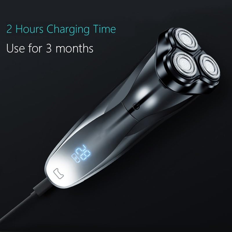 Best Electric Head Shavers for Bald Men - IPX7 Waterproof Wet/Dry Shaver with LCD Display - Perfect for Face, Beard & Head Shaving at Home or Travel