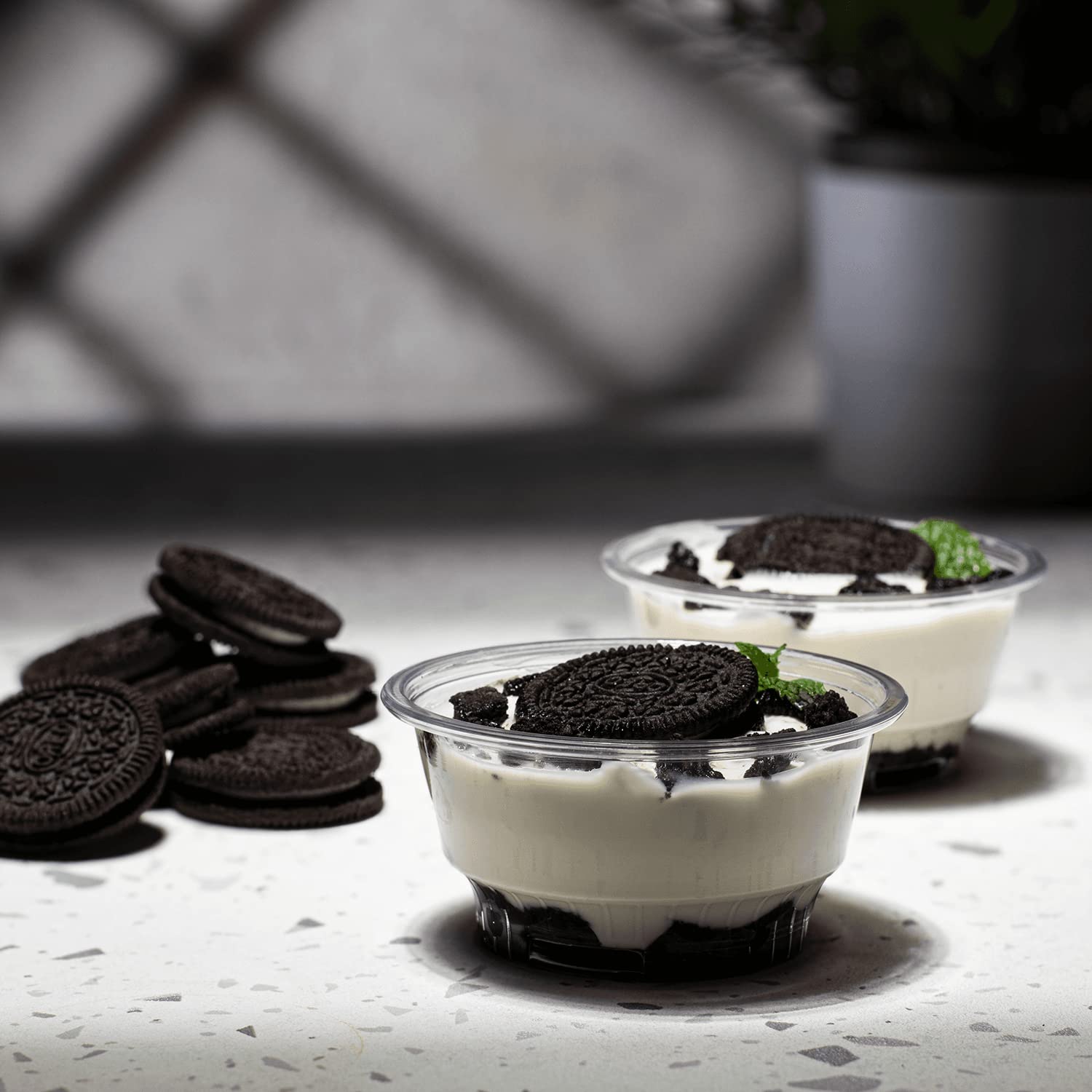 Karat C-KD5 5 oz Clear PET Plastic Dessert Cups - 1000 Count Case for Ice Cream, Pudding, Jello, Parfaits & Party Serving - BPA Free Disposable Containers