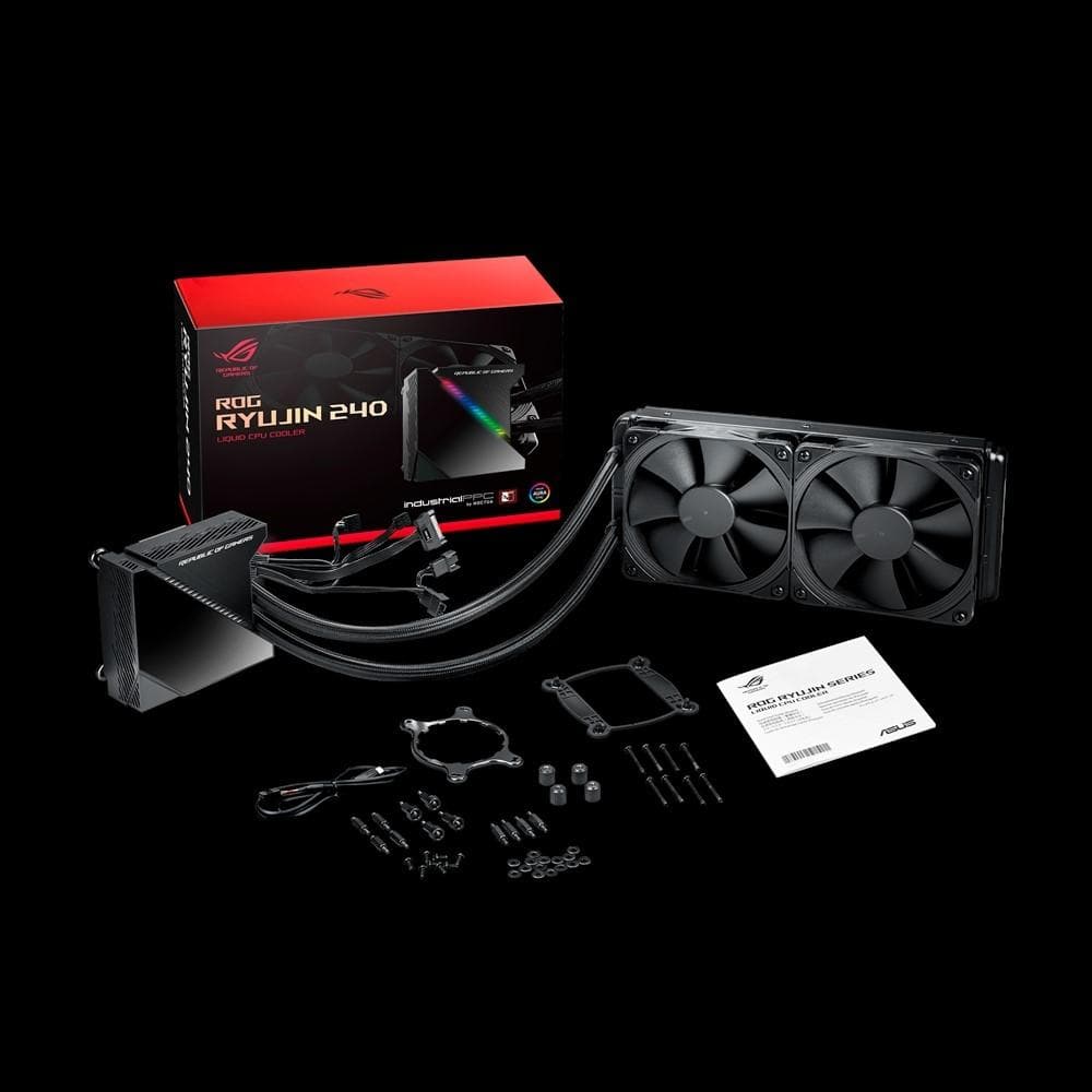 ASUS ROG Ryujin 240 OLED AIO Liquid CPU Cooler - 240mm RGB Radiator with OLED Display, 3-Year Warranty - Perfect for Gaming PCs and High-Performance Workstations