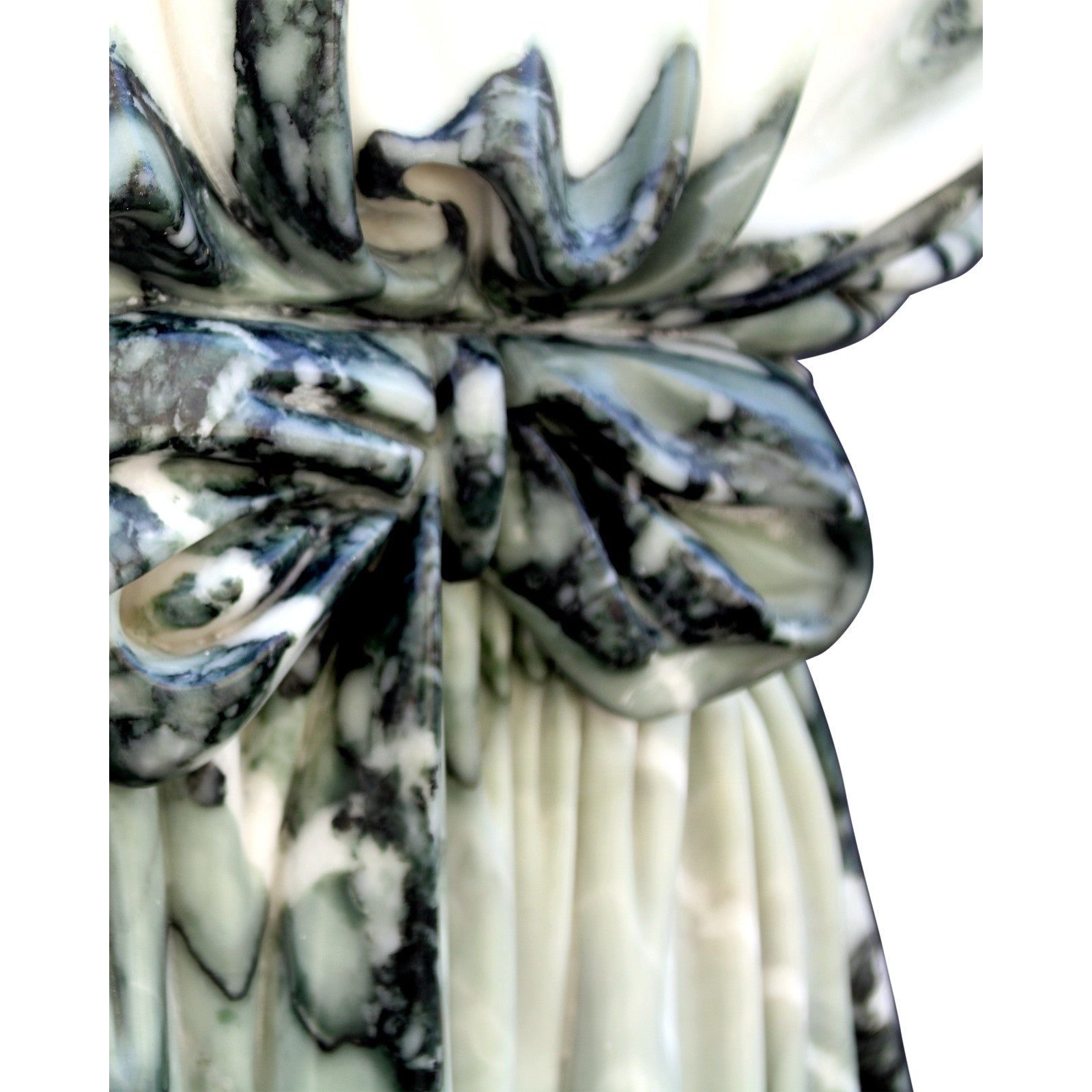 Adara Marble Dress Sculpture - Elegant Home Decor Statue for Living Room, Office & Wedding Centerpiece | Handcrafted White Marble Figurine