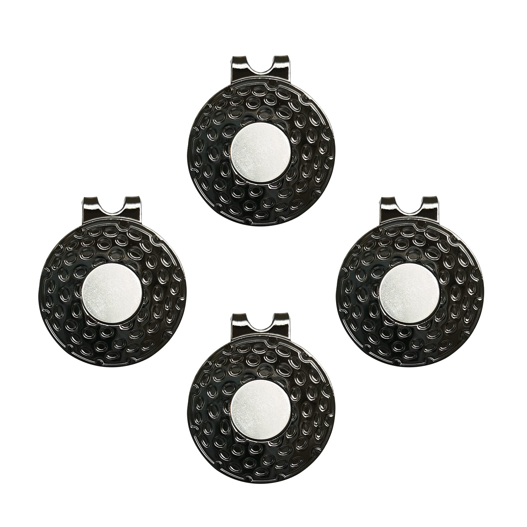 Premium Magnetic Golf Hat Clips - 4/6/8 PCS Ball Marker Holders for Golf Accessories (Gloves, Hats, Bags, Caps, Visors, Belts) - Durable & Stylish (Black, Bronze) - Perfect for Golf Tournaments, Practice Sessions & Outdoor Sports