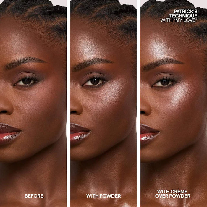 Patrick Ta Major Glow Duo - Cream & Powder Highlighter for a Radiant Glow | Perfect for Contouring & Everyday Makeup