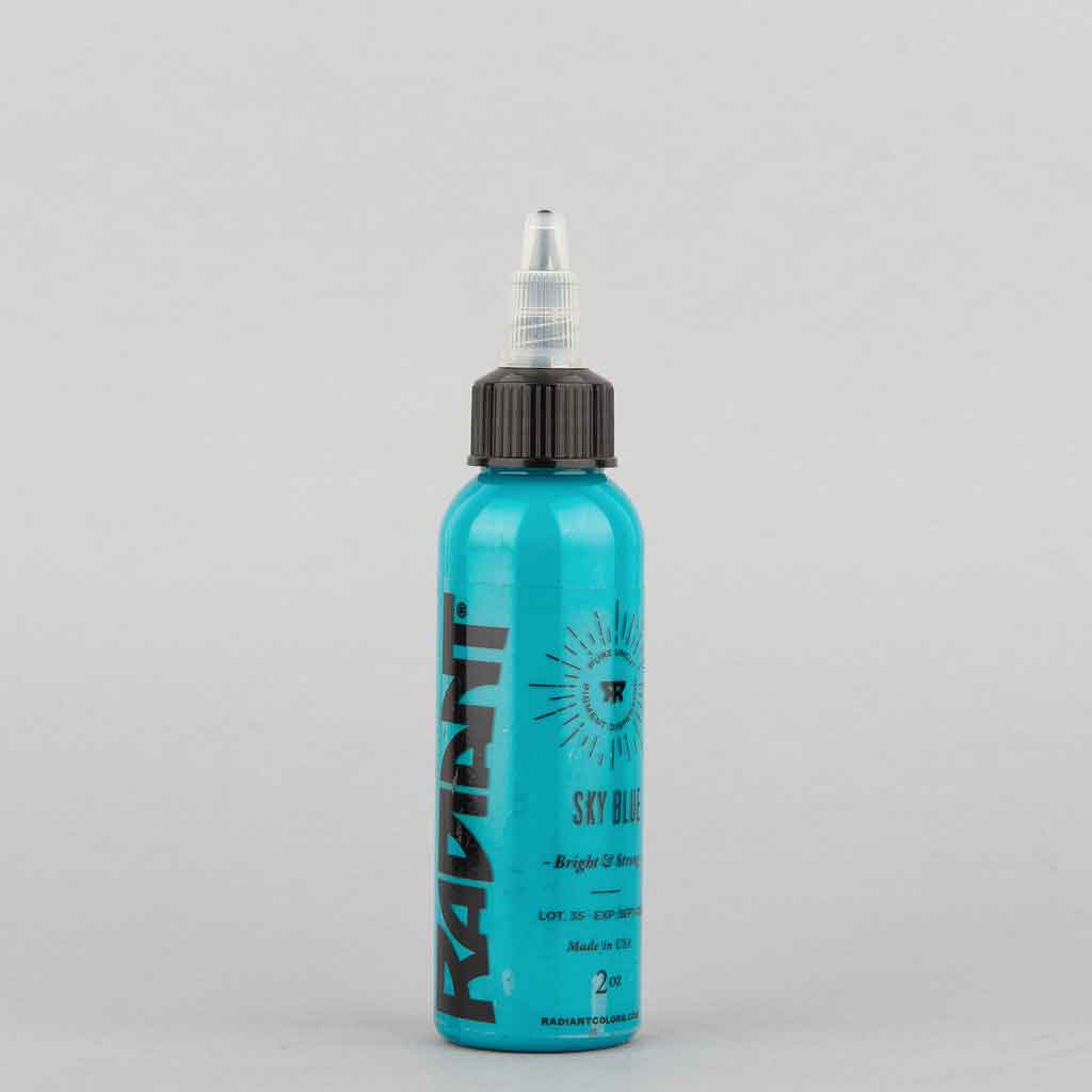 Premium Sky Blue Radiant Ink - 1 oz Bottle for Calligraphy, Art Projects & DIY Crafts - Vibrant Waterproof Ink for Pens, Markers & Stamps