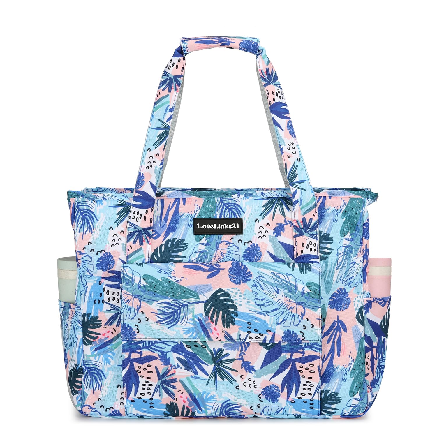 Waterproof Sand Resistant Beach Tote Bag for Women - Large Zippered Pool Bag with Wet Pockets - Perfect for Gym, Grocery Shopping, Travel & Beach Days