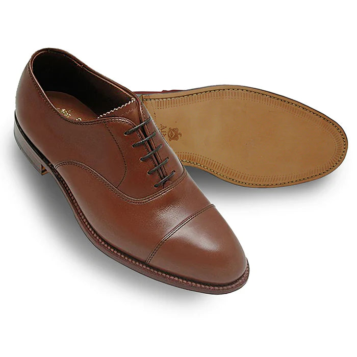 ALDEN Burnished Tan Bal Oxford Dress Shoes for Men - Premium Leather Formal & Business Attire - Perfect for Office, Weddings & Special Occasions