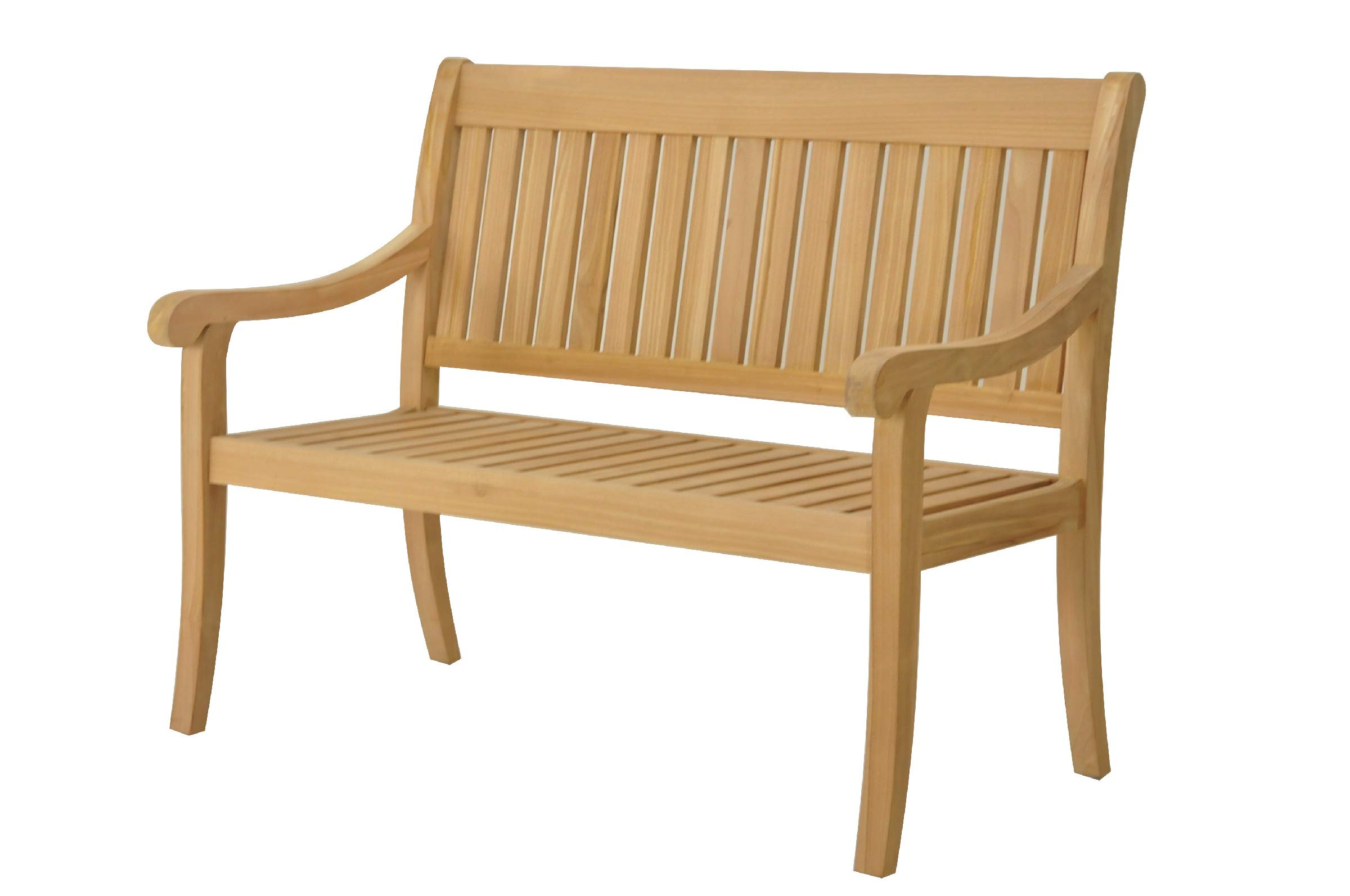 Premium 4FT Teak Wood Garden Bench - Marvel Grade A Outdoor Patio Furniture for Relaxing in Backyard, Deck or Poolside