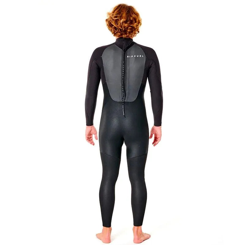 Rip Curl 4/3 Omega Back Zip Black Neoprene Wetsuit for Men - Surfing, Diving & Water Sports
