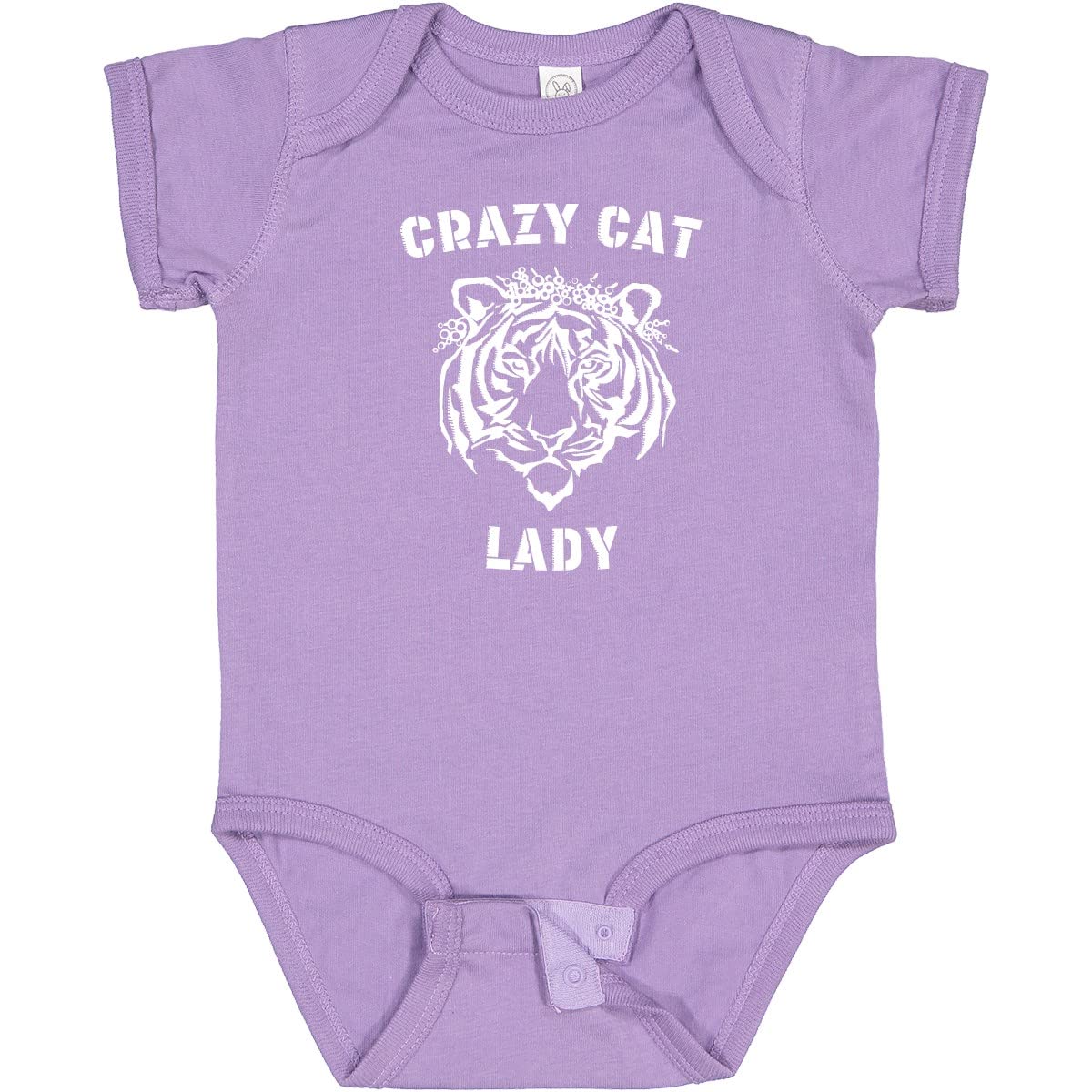 Crazy Cat Lady Tiger Bodysuit for Babies - Fun Pet Lover Outfit