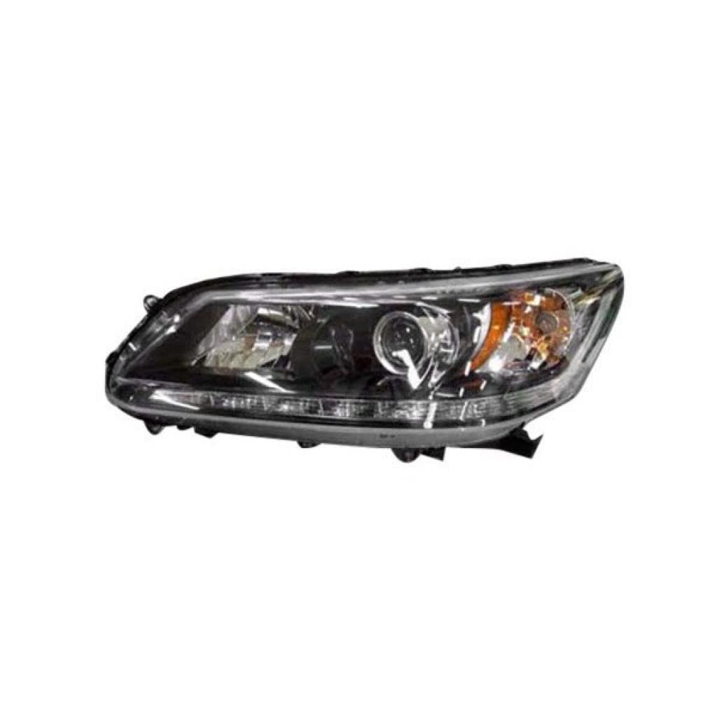 Honda Accord Headlight Assembly 2013-2015 Driver Side with Halogen Bulbs - DOT Certified Replacement for HO2502156 | Perfect for Night Driving & Enhanced Visibility