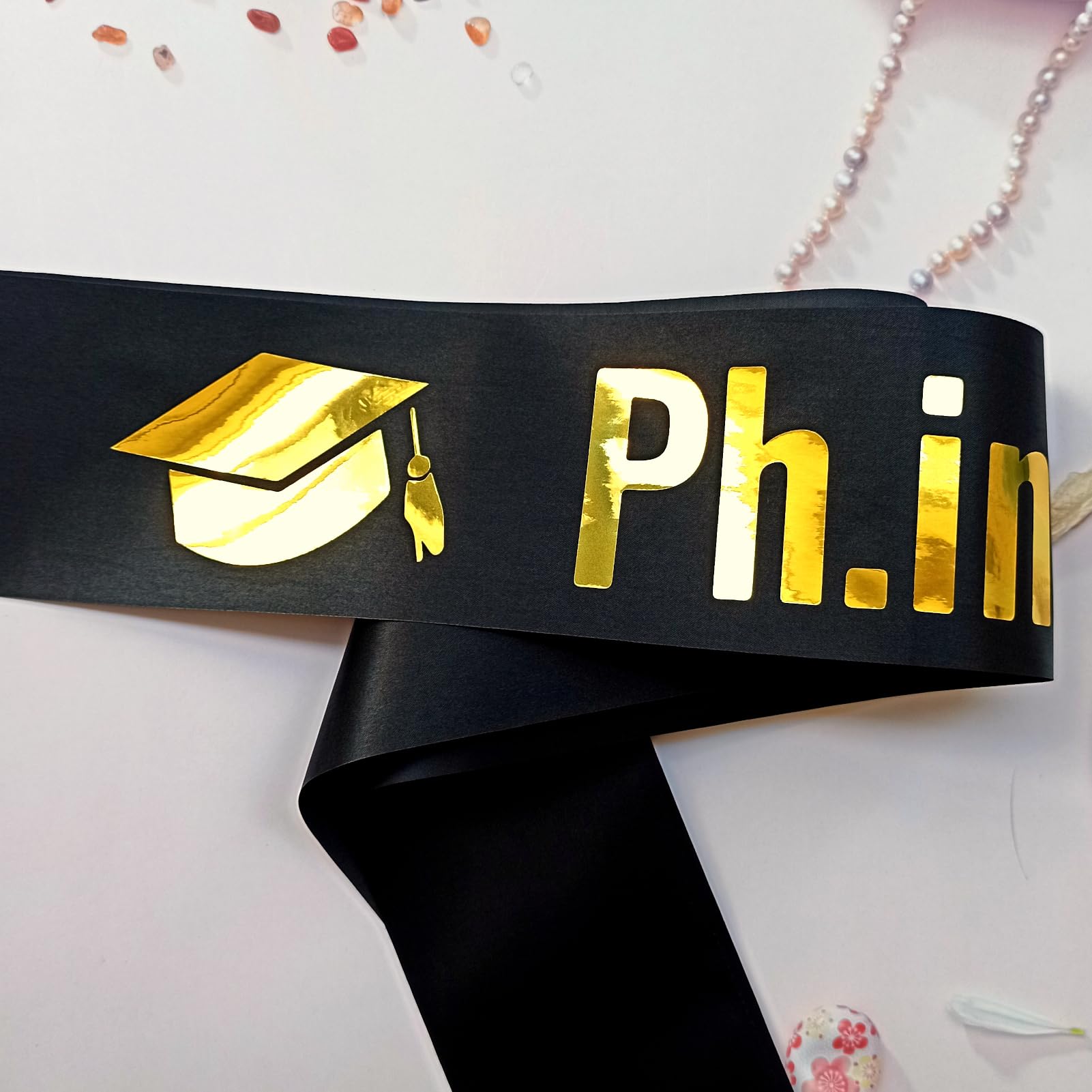 Magnusson's PhD Graduation Sash - Perfect Gift for PhD Graduates & Survivors - Class of 2025 - Commencement Decor for Graduation Ceremonies, Parties & Office Displays