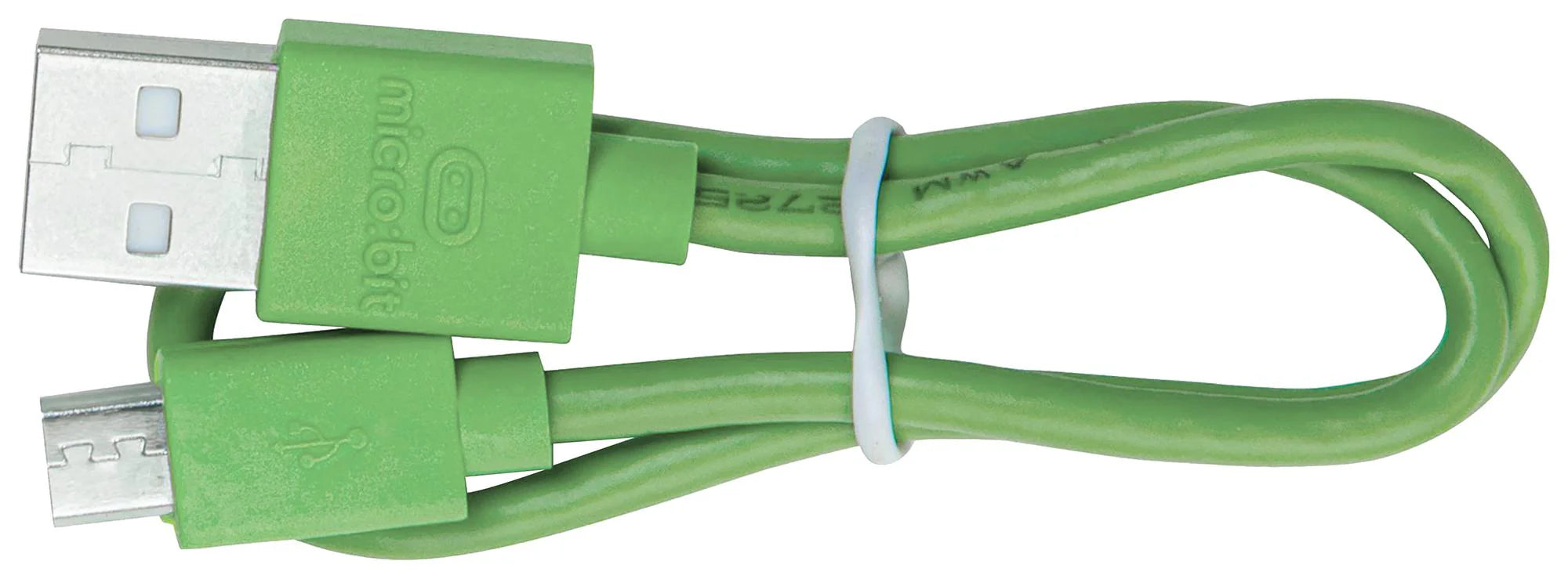 11.8 Inch Green USB 2.0 Type A to Micro B Cable - Fast Charging & Data Sync for Microbit, Arduino, Raspberry Pi - Perfect for DIY Electronics Projects & STEM Education