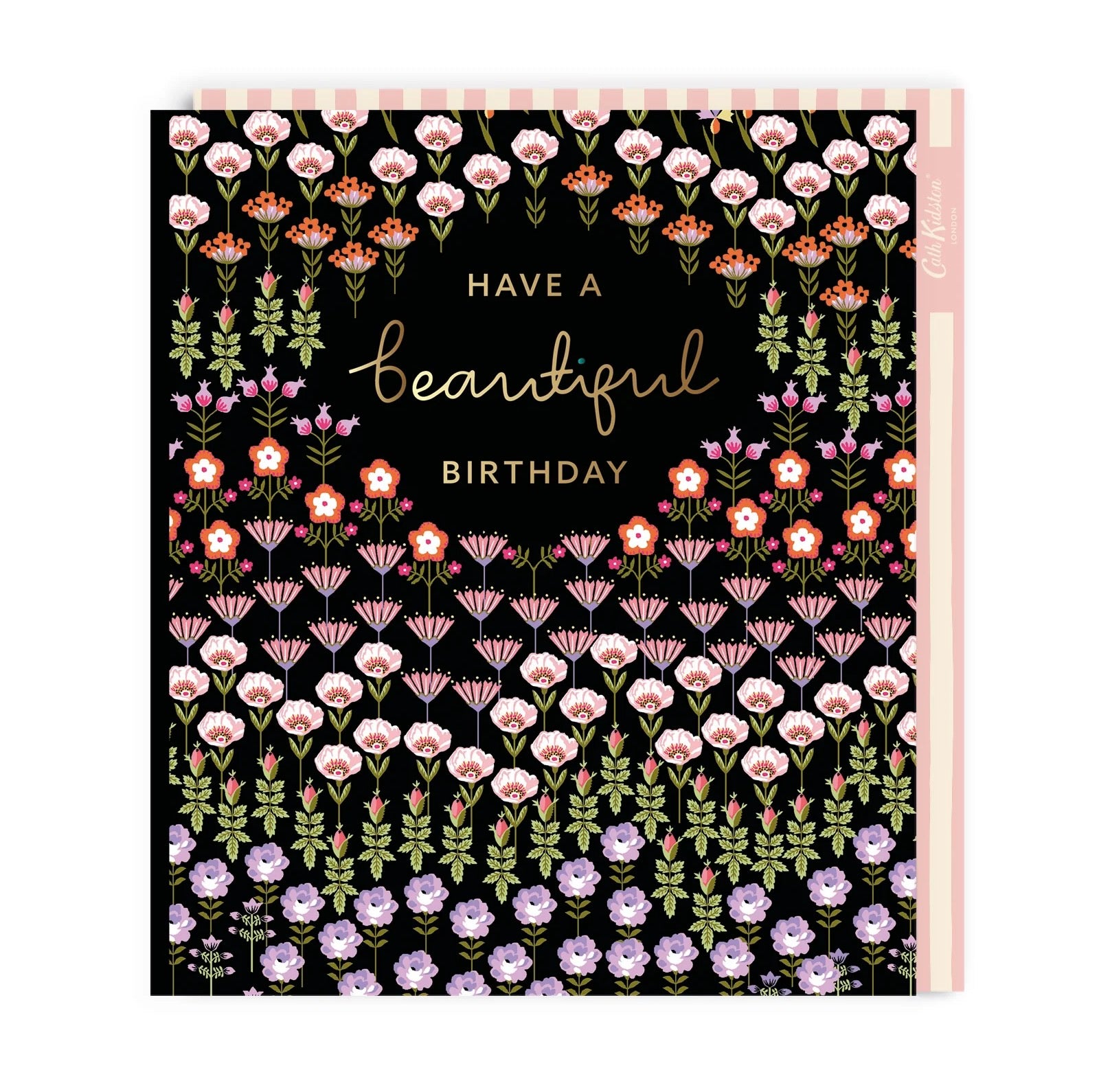 Cath Kidston Dark Ditsy Floral Large Birthday Greeting Card - Perfect for Birthday Wishes, Anniversaries & Special Occasions