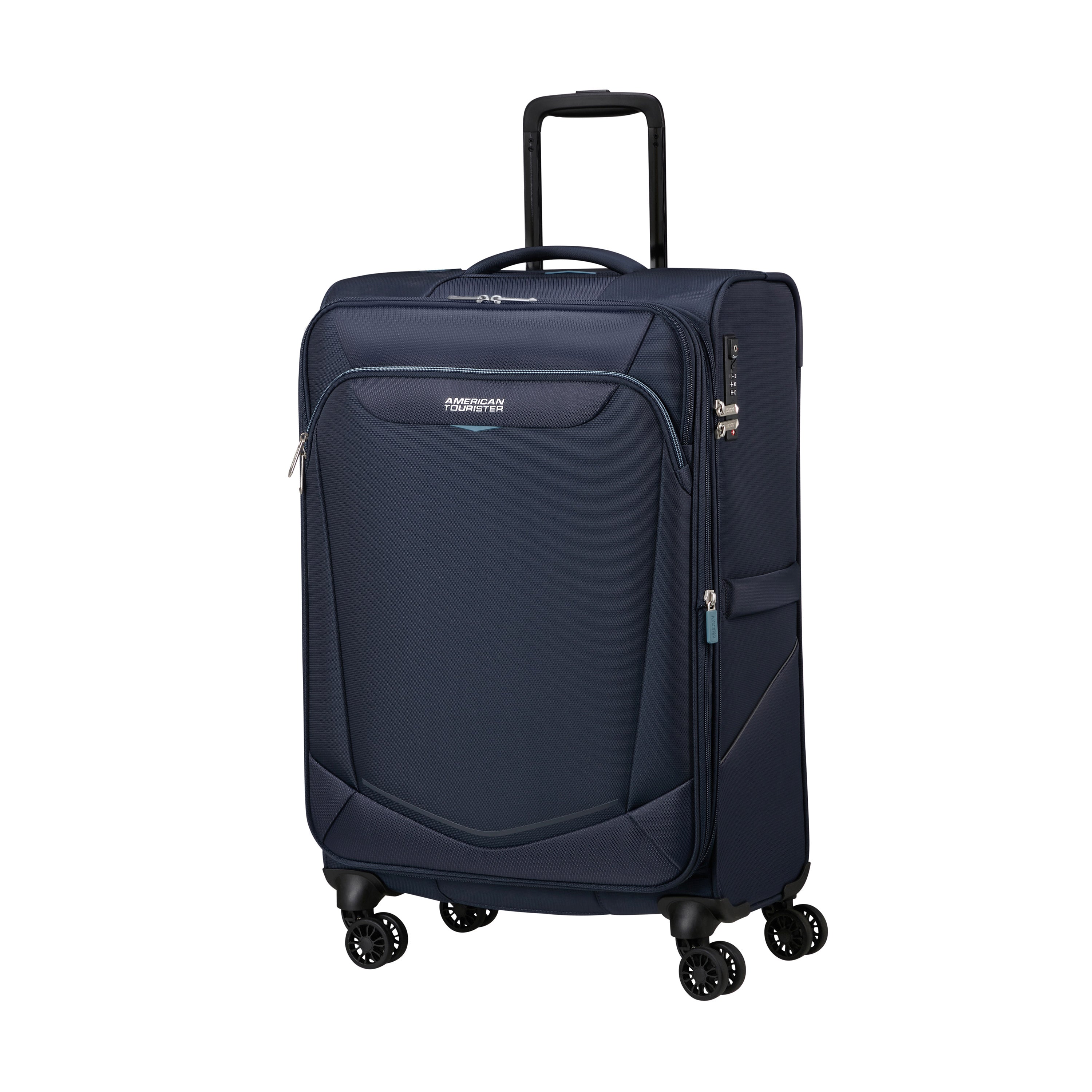American Tourister Summerride 3 Piece Expandable Spinner Luggage Set - Lightweight Suitcase for Travel, Business & Vacation with 360° Wheels | Perfect for Family Trips, Weekend Getaways & Airplane Carry-On