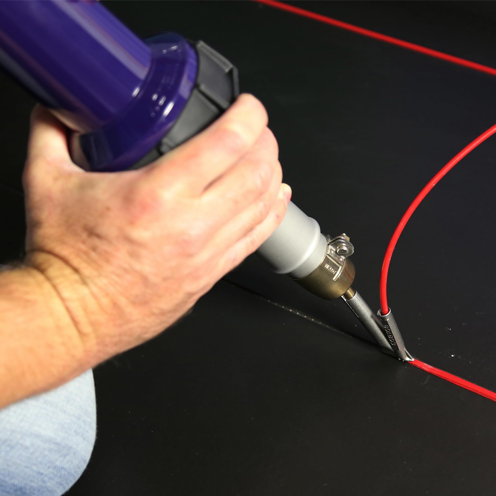 1600W Hot Air Plastic Welding Gun Kit - Professional Flooring Repair Tool with Heat Gun for Vinyl, Laminate & PVC Welding - Perfect for DIY Home Renovation and Professional Flooring Installation