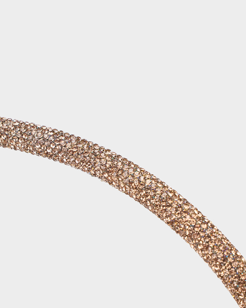 Sparkly Gold Crescent Moon Crossbody Bag for Women - Perfect for Parties, Concerts & Night Out