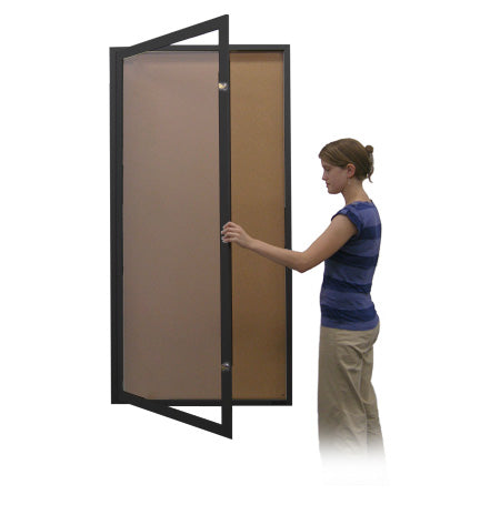 24x96 Extra Large Outdoor Enclosed Bulletin Board SwingCase - Weatherproof Single Door Message Board for Schools, Offices & Community Centers - Perfect for Announcements, Notices & Event Postings