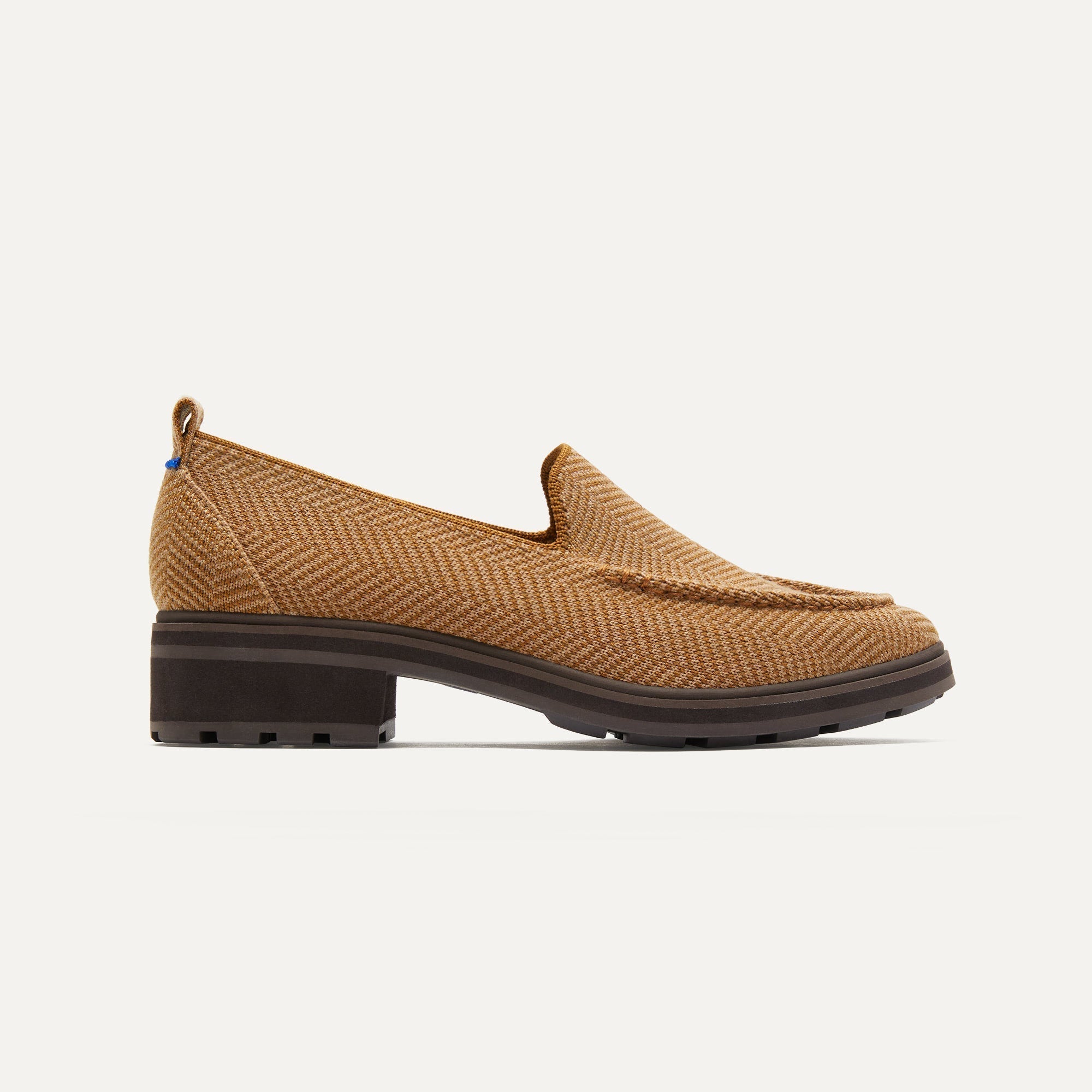Premium Teak Herringbone Lug Loafer - Comfortable & Stylish Men's Casual Shoes for Work, Travel & Everyday Wear