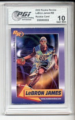 LeBron James 2003 Upper Deck PHENOM PGI 10 Rookie Card #6 Lakers - NBA Collectible Memorabilia for Fans & Investors - Perfect for Display, Gifts, and Sports Collections