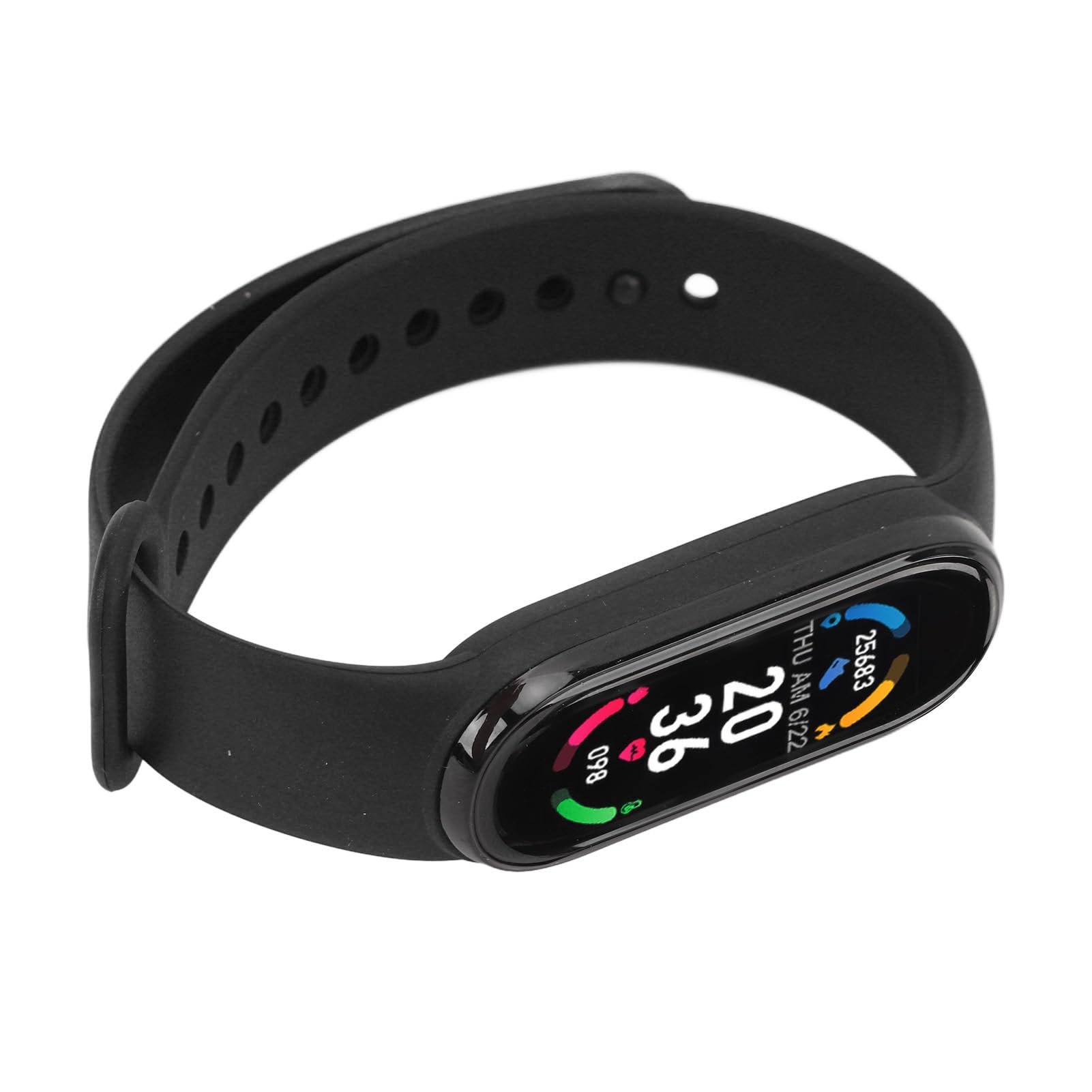 Fitness Tracker with Magnetic Charging - Waterproof Activity Tracker for Running, Swimming & Workouts - Heart Rate Monitor & Step Counter (Black) | Perfect for Gym, Outdoor Sports & Daily Health Tracking