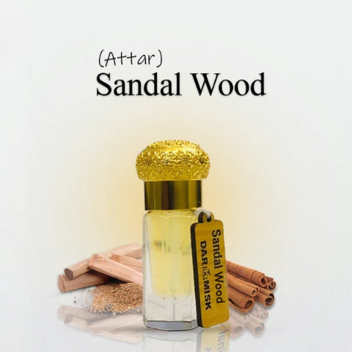 Premium Pure Sandalwood Perfume Attar Oil 12ml - Long Lasting Fragrance for Men & Women - Perfect for Daily Wear, Meditation & Aromatherapy