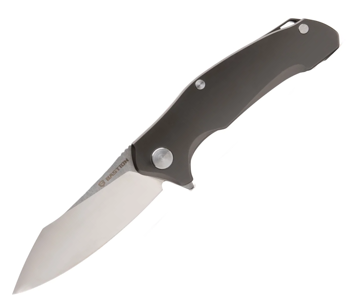 Bastion Braza Full Size Folding Knife - High Carbon Steel Blade, Ergonomic Grip for Outdoor Camping, Hiking & Survival Gear