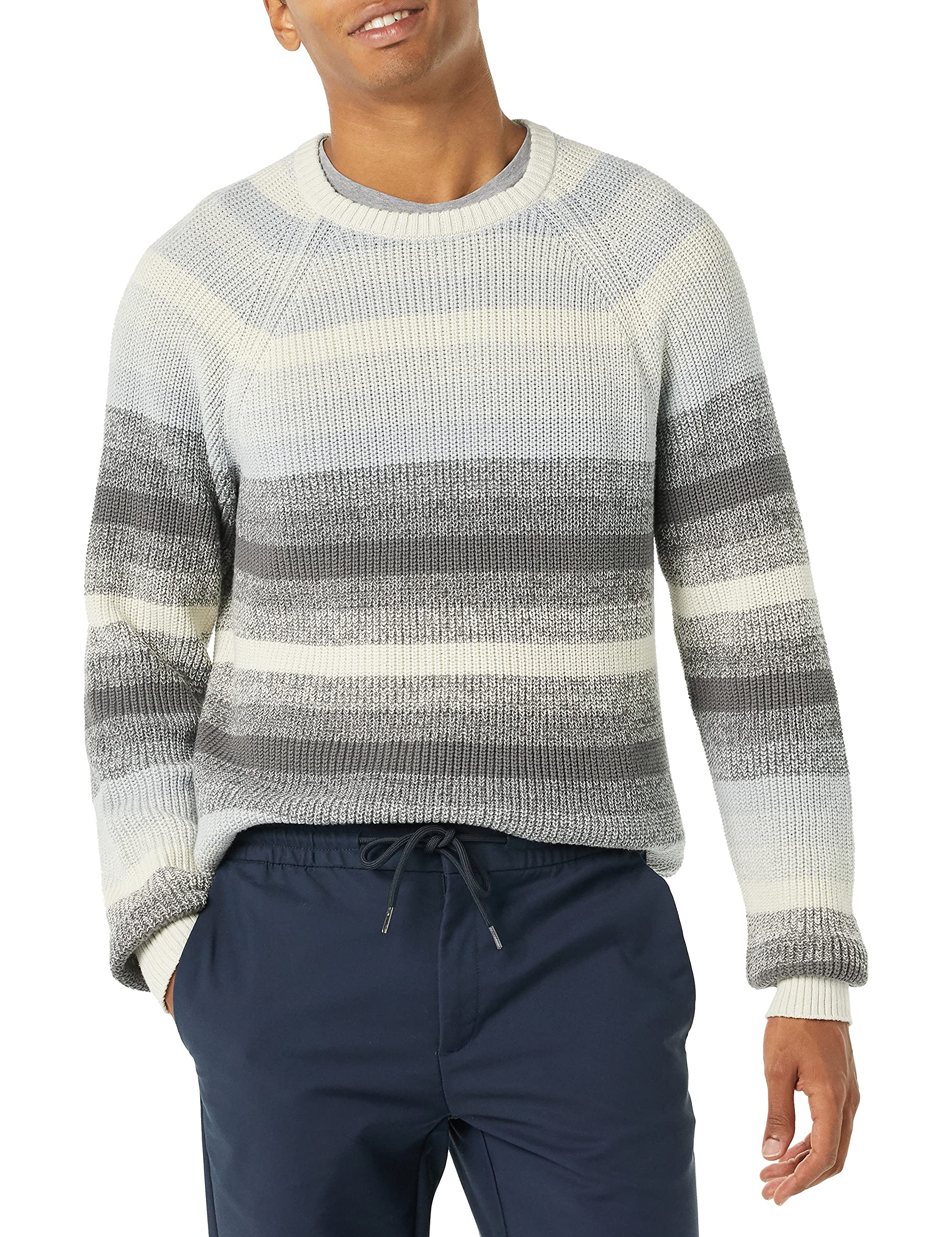 Amazon Essentials Men's Crewneck Sweater - Soft Casual Knit Pullover for Fall & Winter - Perfect for Office, Travel and Outdoor Activities