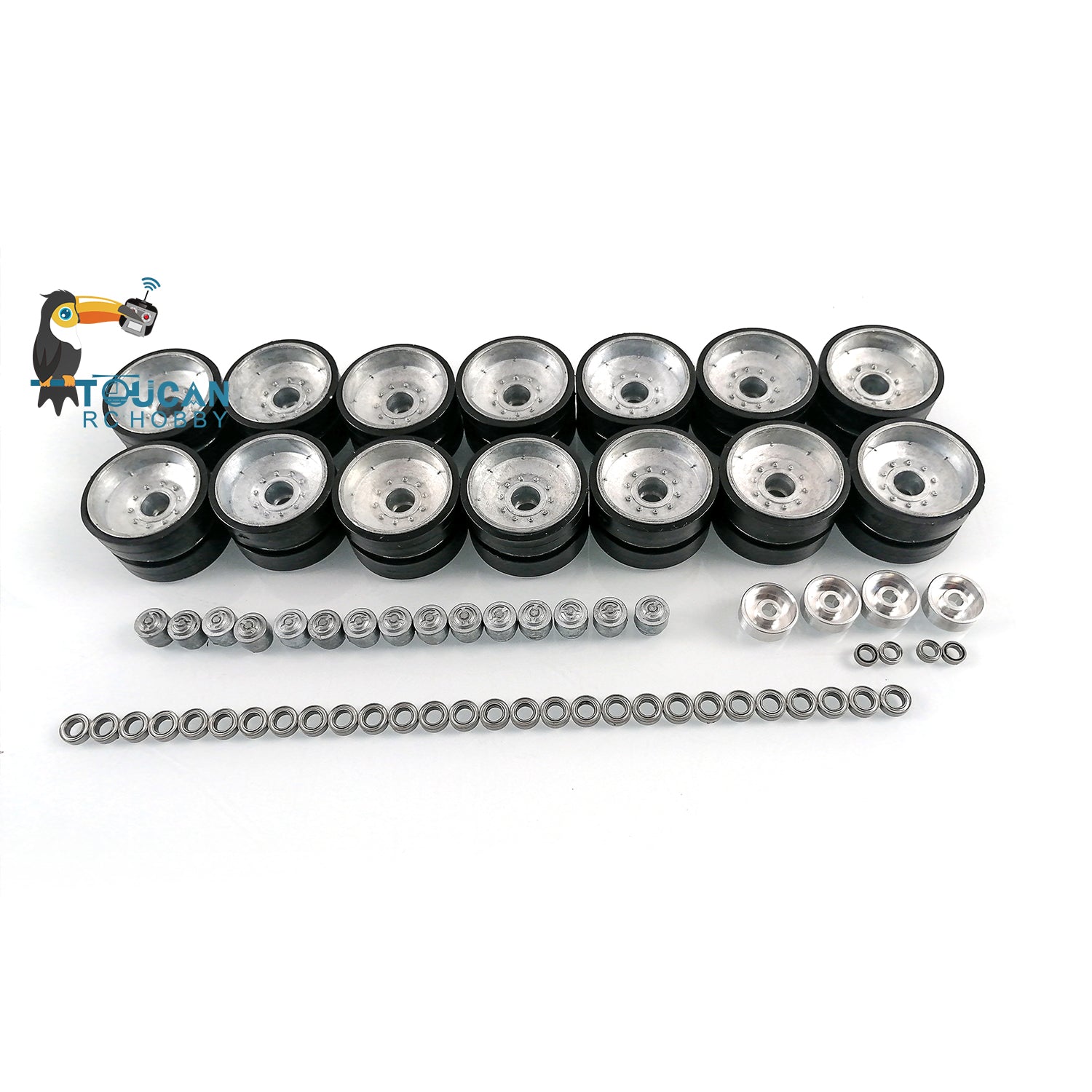 Henglong 1/16 RC Tank M1A2 Abrams Metal Sprockets Idler Road Wheels - DIY Model Accessory & Spare Part for Tank Enthusiasts | Perfect for RC Tank Upgrades, Repairs, and Custom Builds