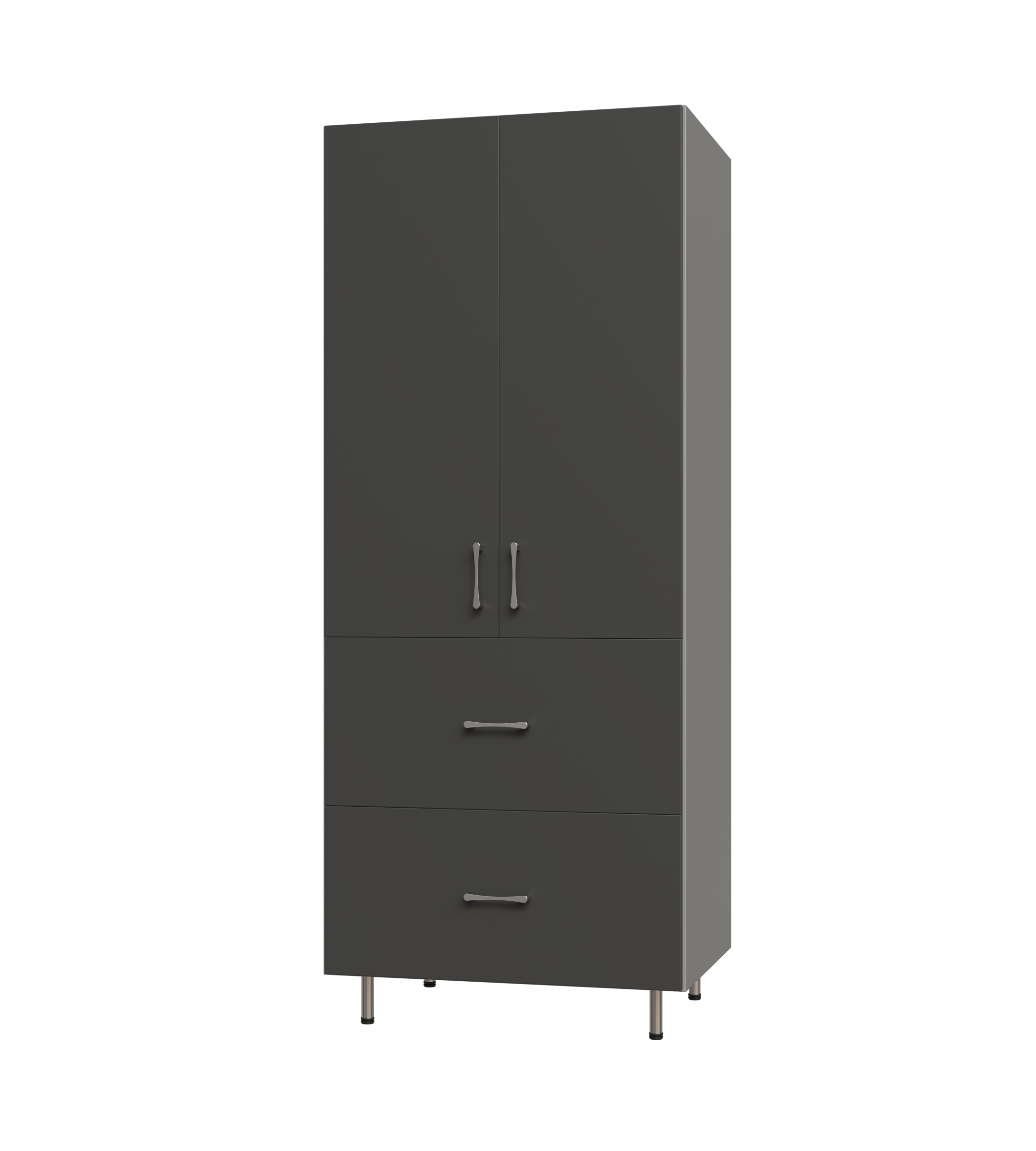 Garage Overhead Storage Cabinet - 2 Drawer Tall Shelf Tower Organizer for Tools, Sports Gear & Home Supplies | Space-Saving Garage Organization Solution