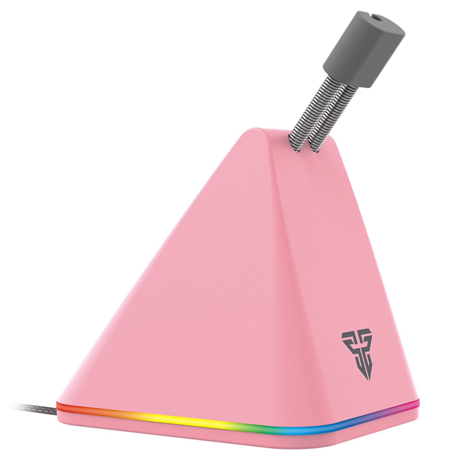 FANTECH RGB Gaming Mouse Bungee - Adjustable Mouse Cord Holder & Cable Management System for Esports, PC Gaming Setup (Pink) | Perfect for FPS, MOBA & Pro Gaming Tournaments