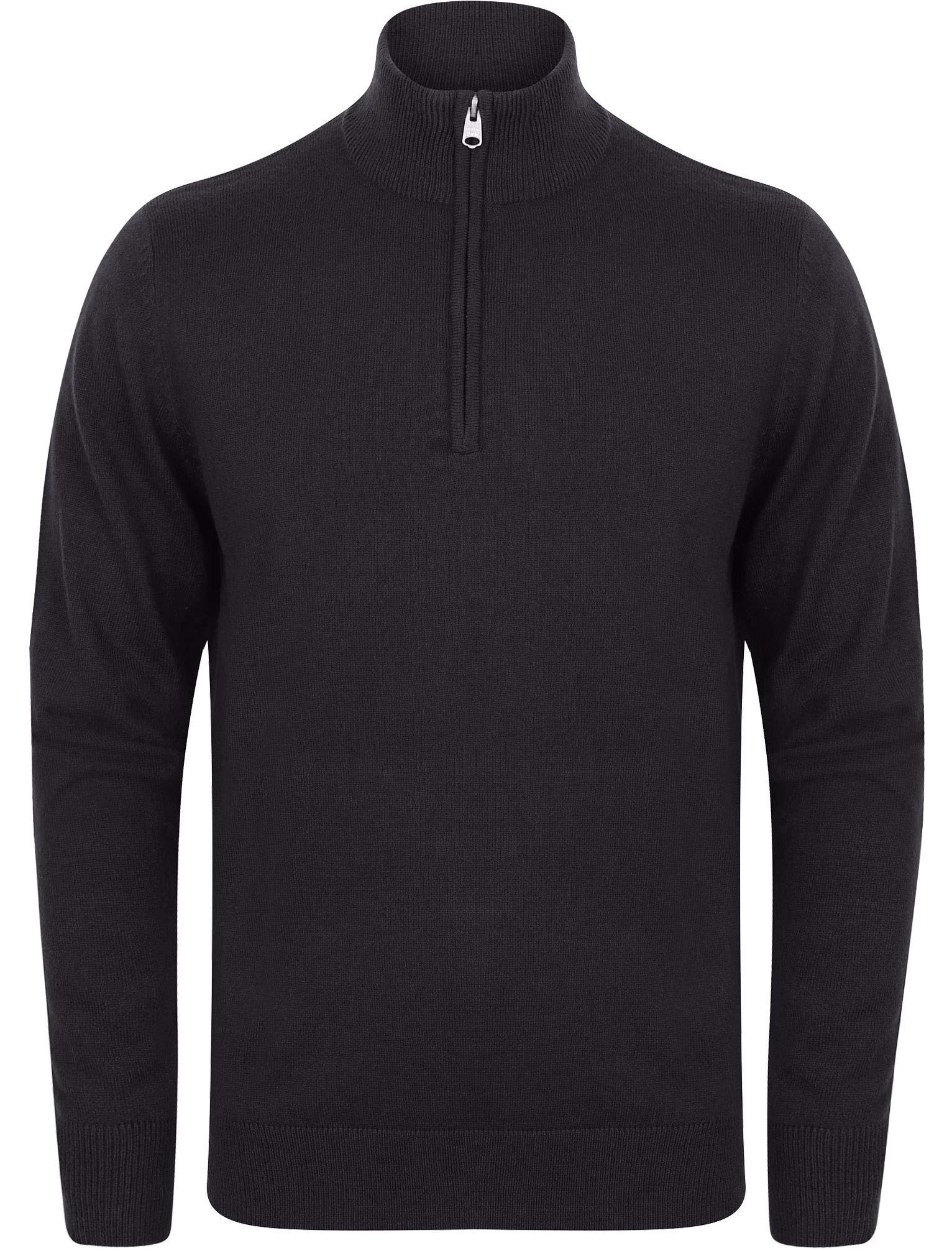 Kensington Eastside Men's Funnel Neck Quarter Zip Sweater | Lightweight Pullover for Casual Wear & Outdoor Activities | Perfect for Work, Travel & Fall Layering