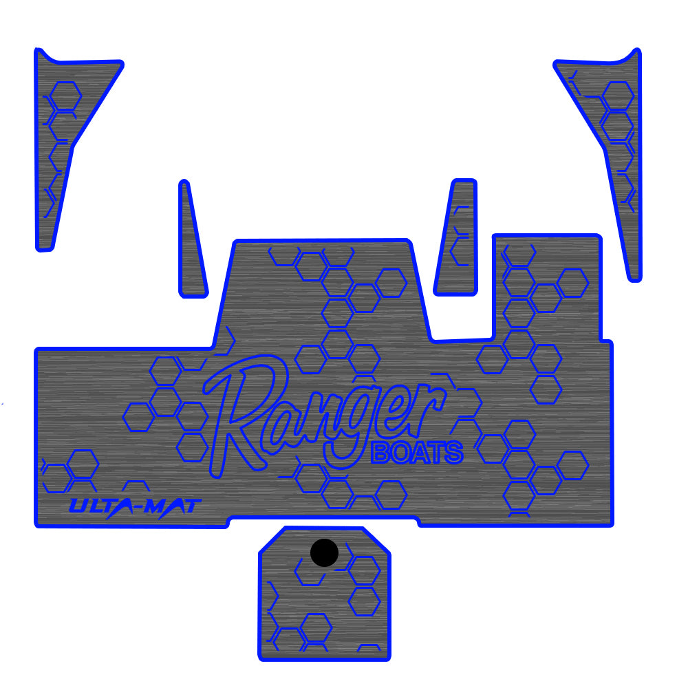 Hennessey Outdoors Ulta Mat Non-Slip Boat Flooring Kit for 2022-2025 Ranger 521R - Perfect for Fishing, Boating & Marine Applications