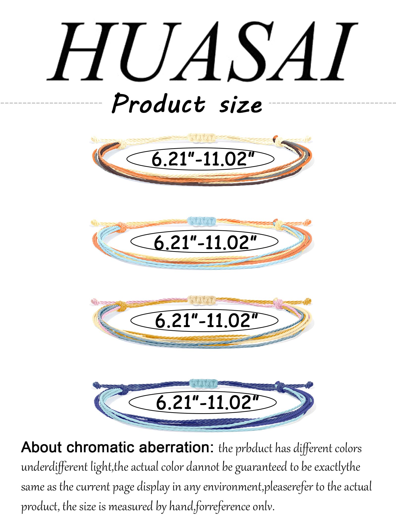 Trendy Adjustable Handmade Braided Friendship Bracelets for Women - Cute String & Ankle Bracelets Set, Surfer Beach Wave Style - Perfect Gifts for Stocking Stuffers, Best for Beach Parties, Music Festivals & Summer Outfits