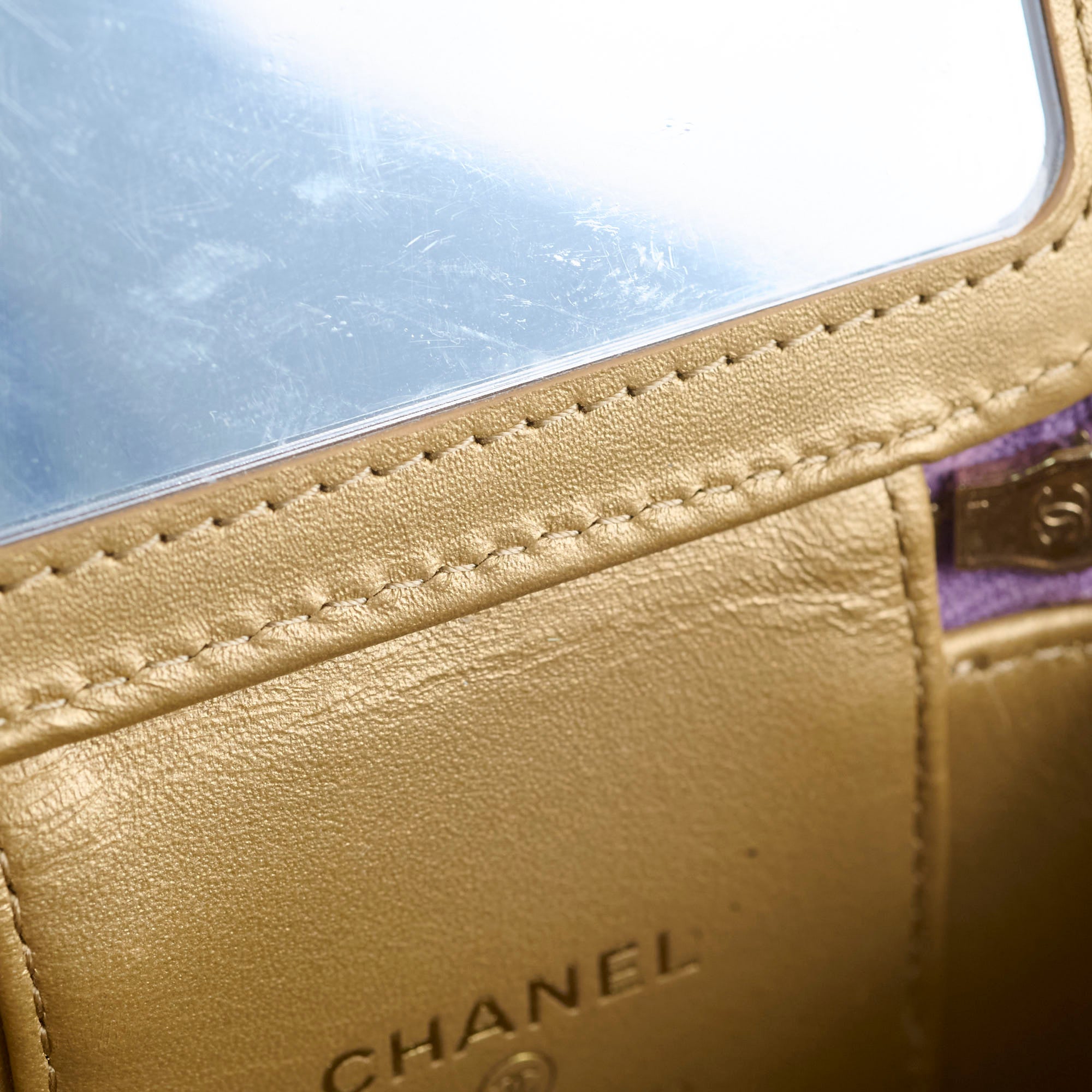 Chanel Mini Pearl Crush Vanity Case in Purple Lambskin Leather - Luxury Crossbody Bag for Women, Perfect for Evening Parties & Date Nights