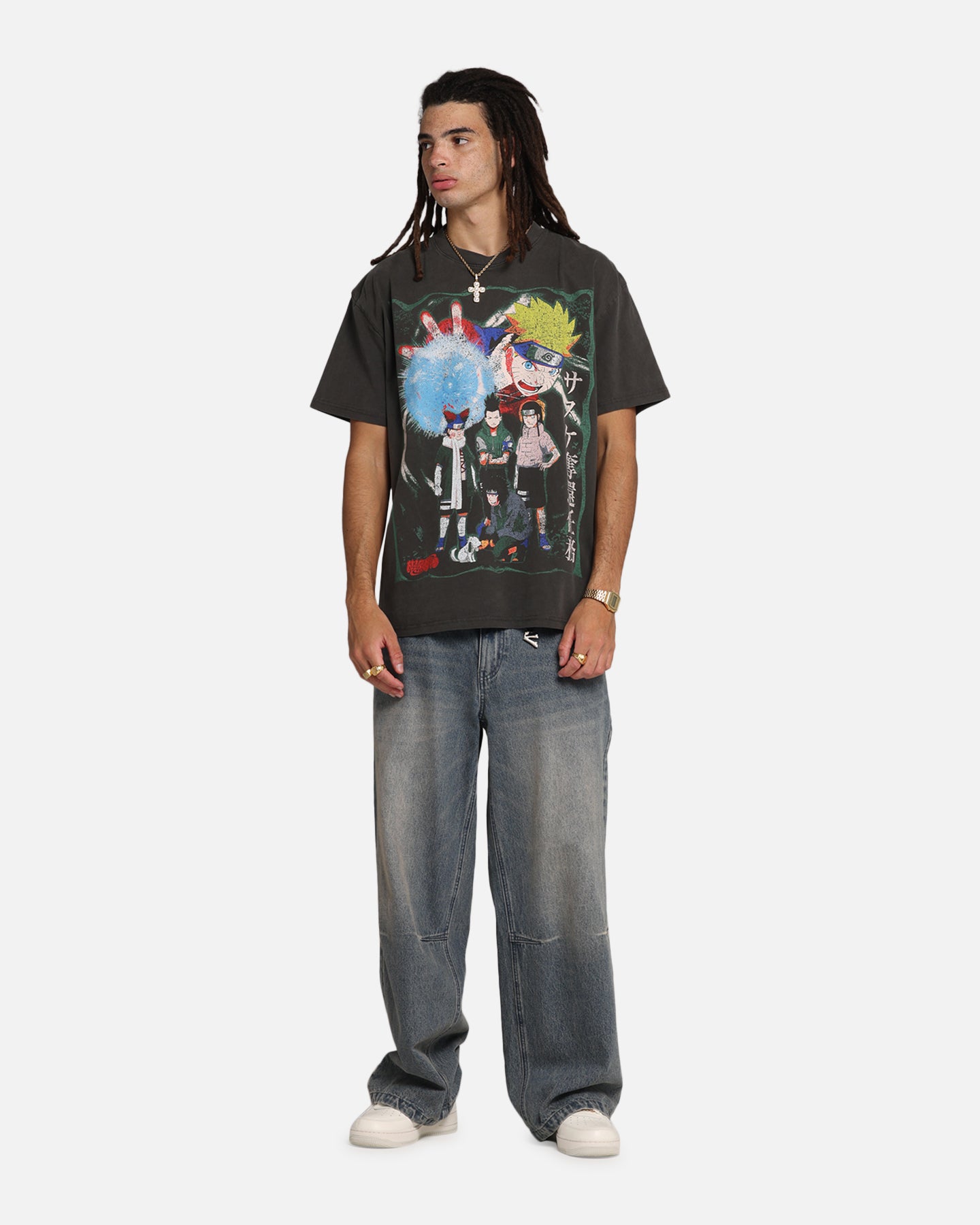 Naruto Sasuke Retrieval Heavy T-Shirt - Black Wash | Anime Graphic Tee for Men & Women | Perfect for Cosplay, Conventions & Casual Wear