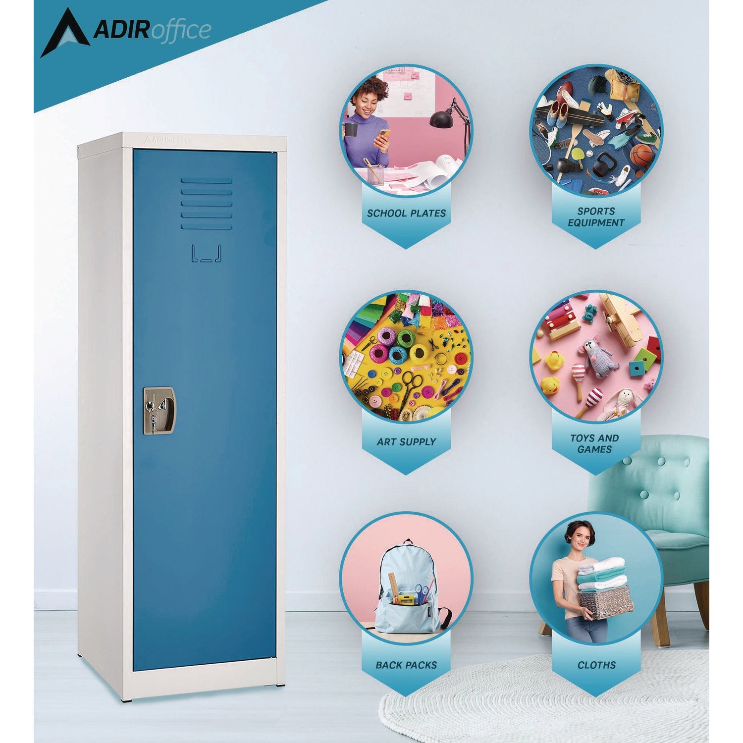 Steel Storage Locker with 1 Compartment - 15