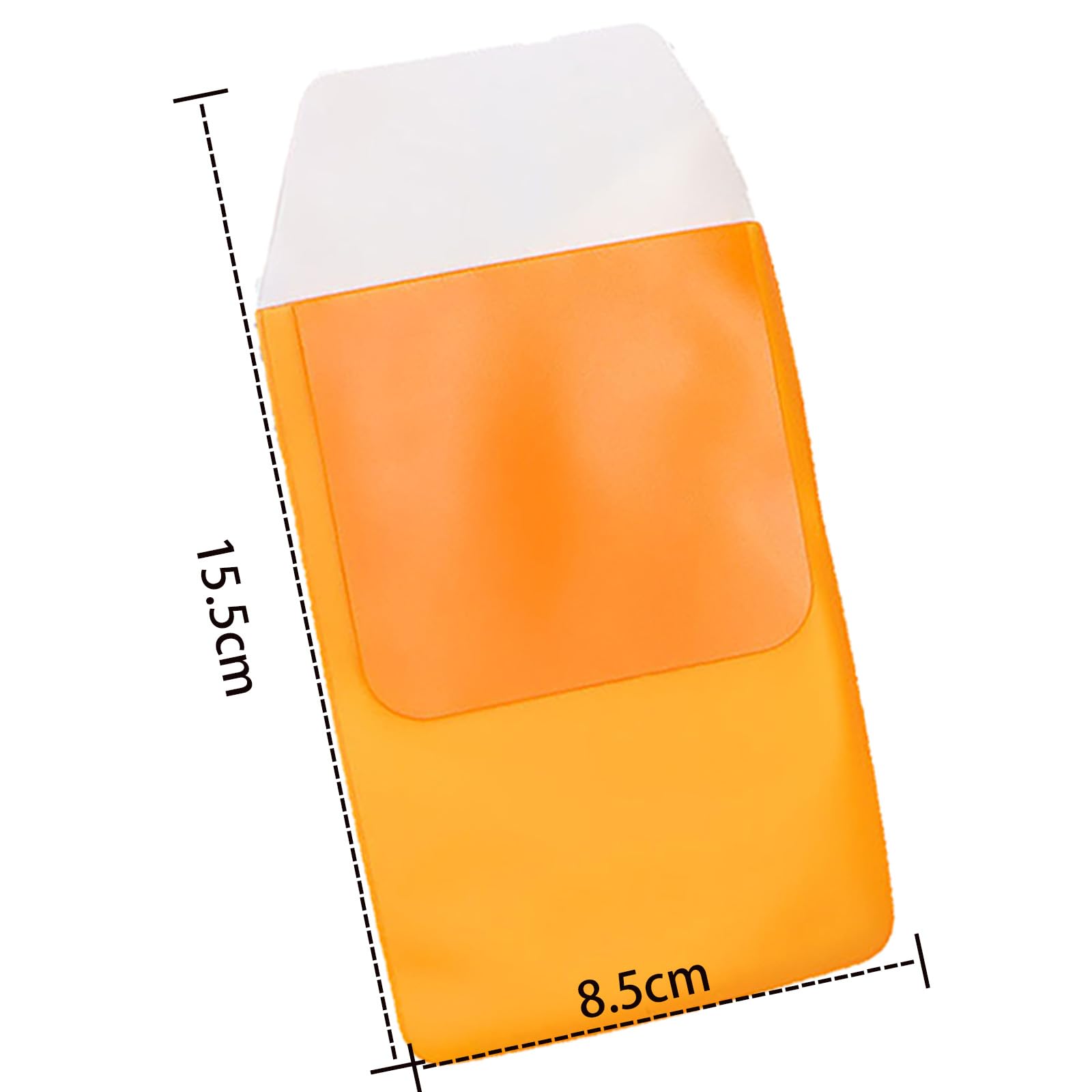 10 Pack Leakproof PVC Pocket Protectors for Pens - Nurse & Hospital Coat Organizer, Orange - Perfect for Medical Professionals, Office Workers & School Supplies