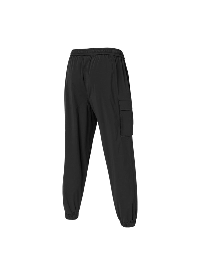 **Elastic Waist Loose Fit Cargo Jogger Pants for Men - Comfortable Casual Workout & Outdoor Hiking Pants**
