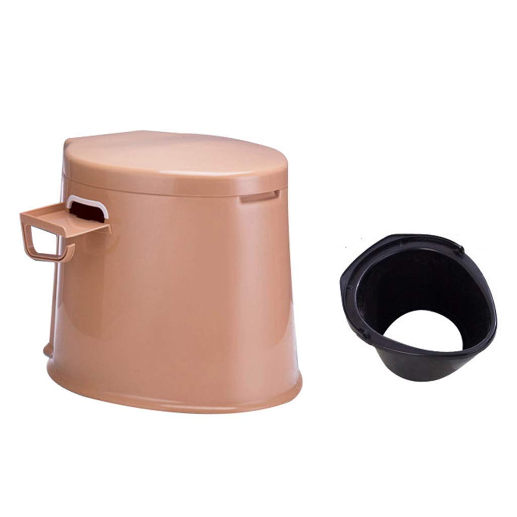 Portable Camping Toilet with Wide Seat - Lightweight & Comfortable Travel Commode for Home, Outdoor, Hiking, Camping, Picnic - Ideal for RV Trips, Emergency Use & Elderly Care