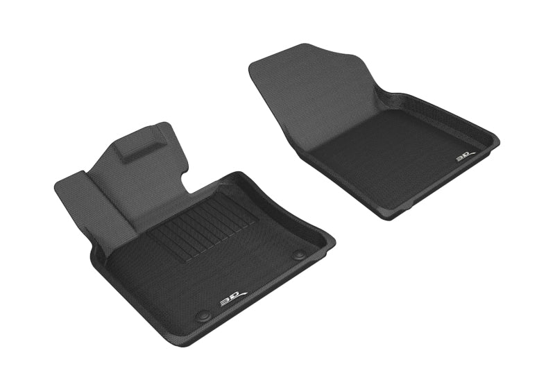 3D MAXpider Custom Fit All-Weather Floor Mats for 2018-2020 Toyota Camry - Kagu Series 1st Row Black Car Mats | Perfect for Daily Commute, Road Trips & All-Season Protection