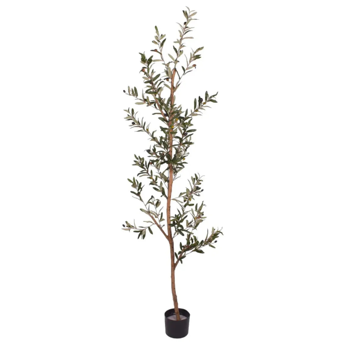 6' UV Protected Artificial Olive Tree - Realistic Faux Potted Plant for Home, Office, and Outdoor Decor - Perfect for Living Room, Patio, and Garden Decorations